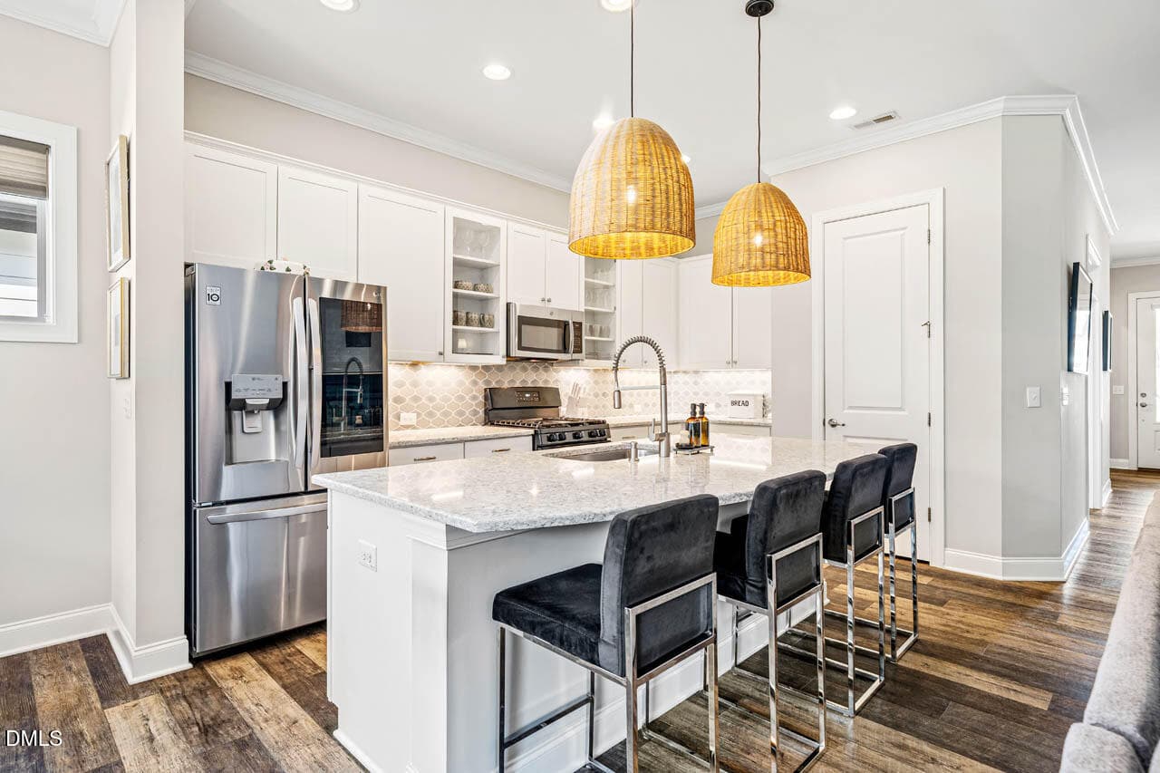 Extra Seating at Oversized Island - 93 Abercorn Circle, Chapel Hill, NC 27516