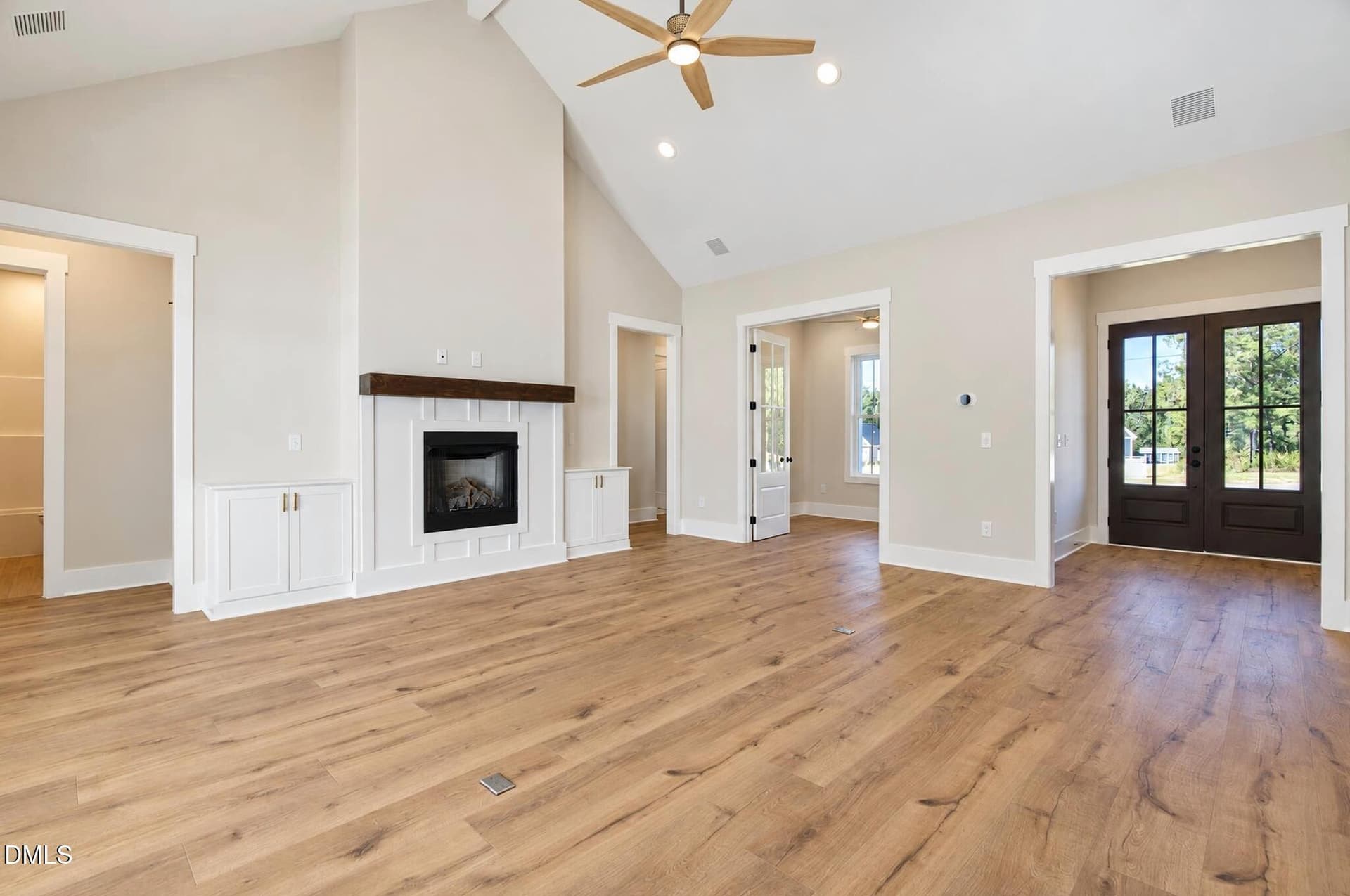 Living Room view to Foyer and Office - 9389 Nc-210, Four Oaks, NC 27524