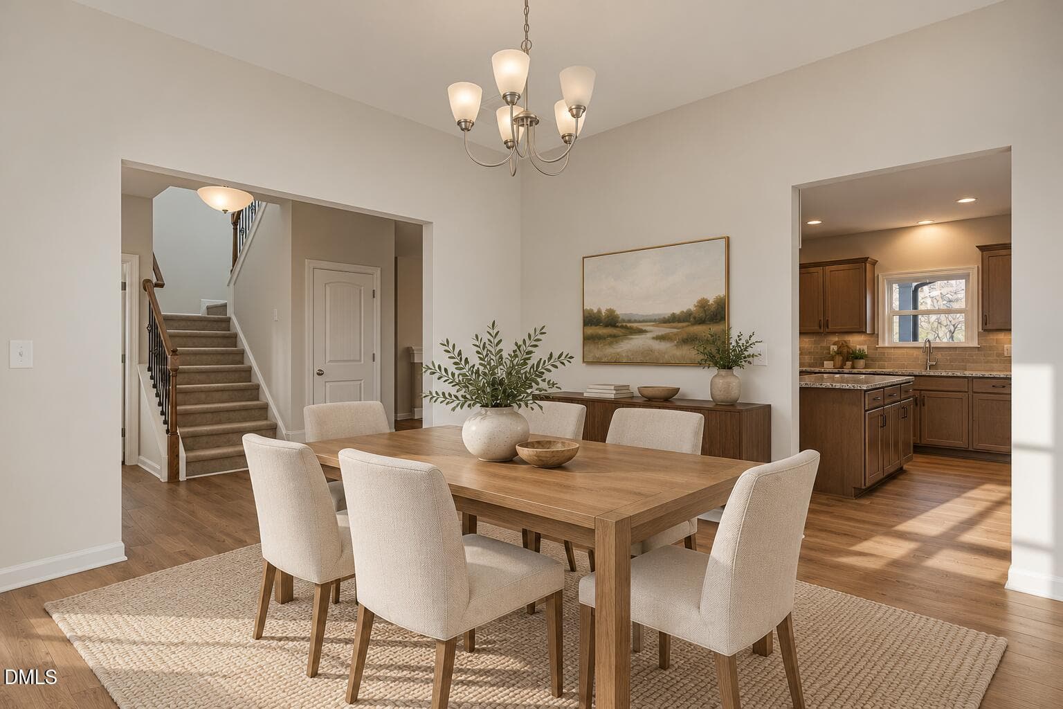 Warm oak dining room near kitchen-12 - 224 Starlet Ridge Way, Clayton, NC 27520