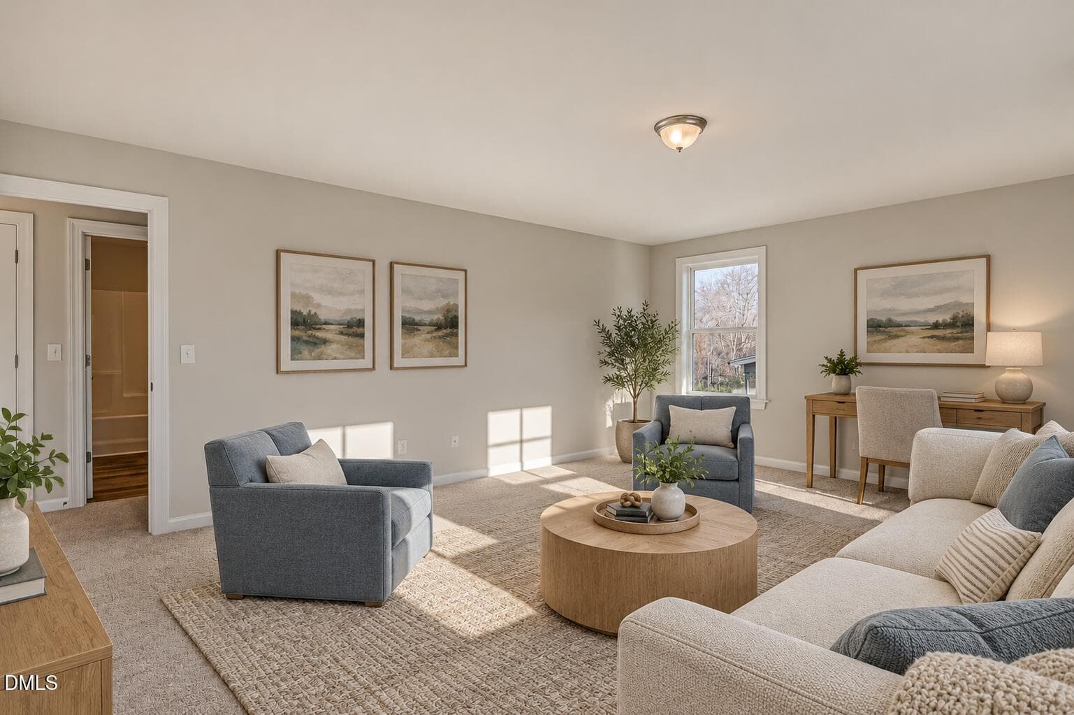 Warm bonus room with blue accents-7 - 224 Starlet Ridge Way, Clayton, NC 27520