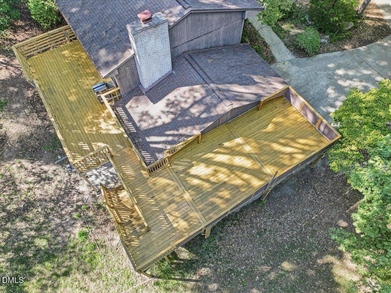 11-Aerial View of Deck - 4412 Mitchell Mill Road, Wake Forest, NC 27587