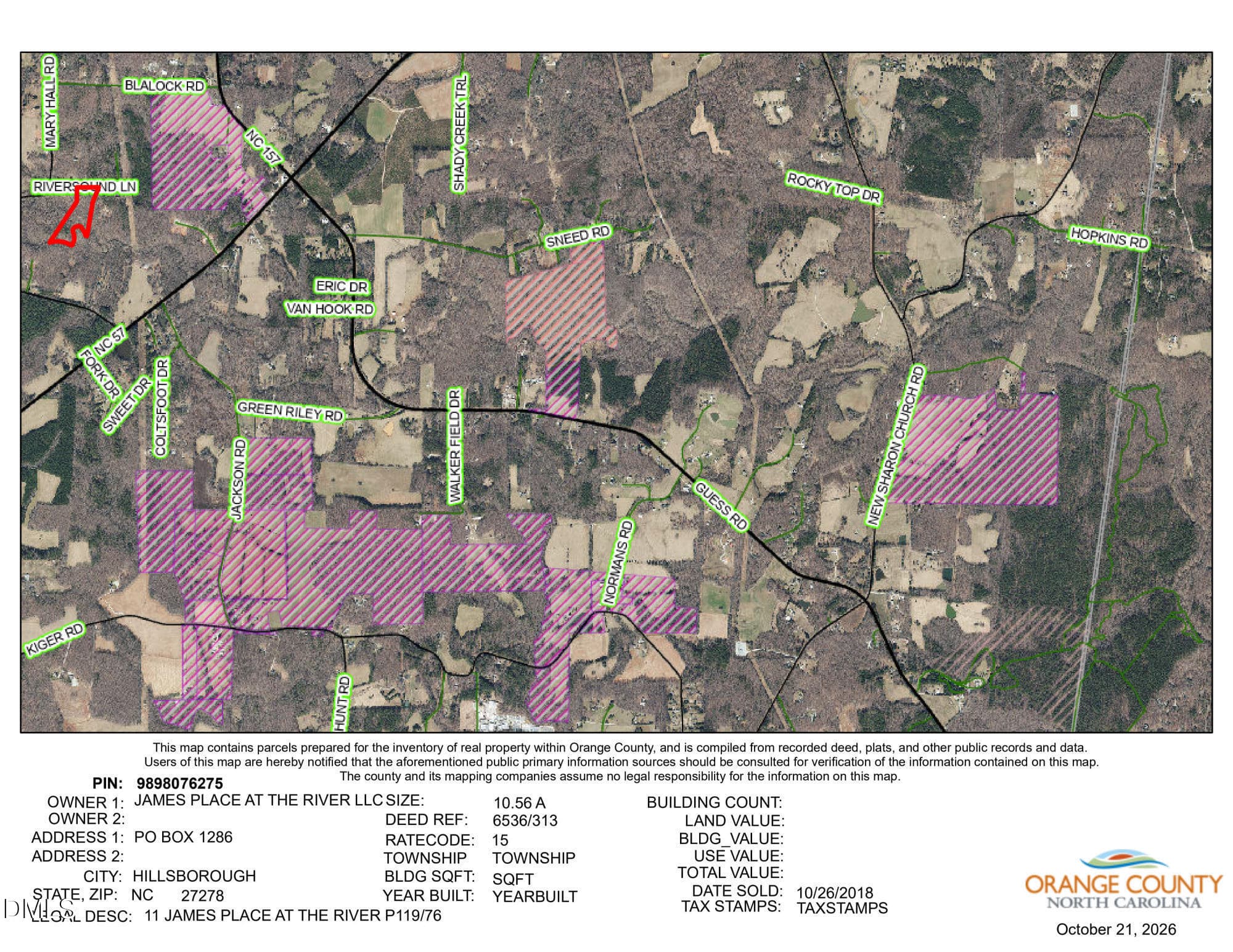 GIS Lot 11 James Place At the River - Lot 11 Riversound Lane, Rougemont, NC 27572