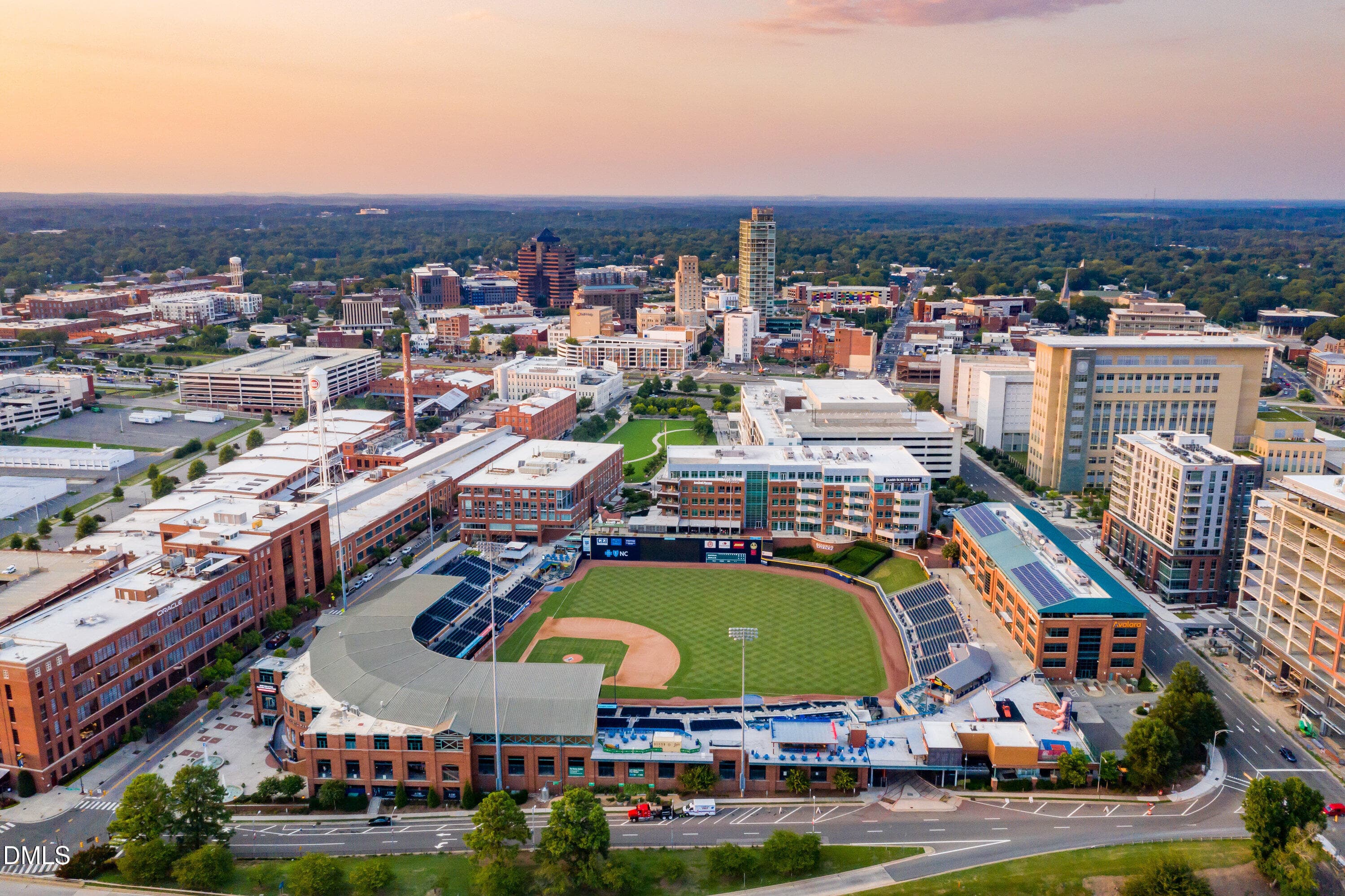 Downtown_Durham_with_Durham_Bulls_Athlet - 800 Fargo Street E3, Durham, NC 27707