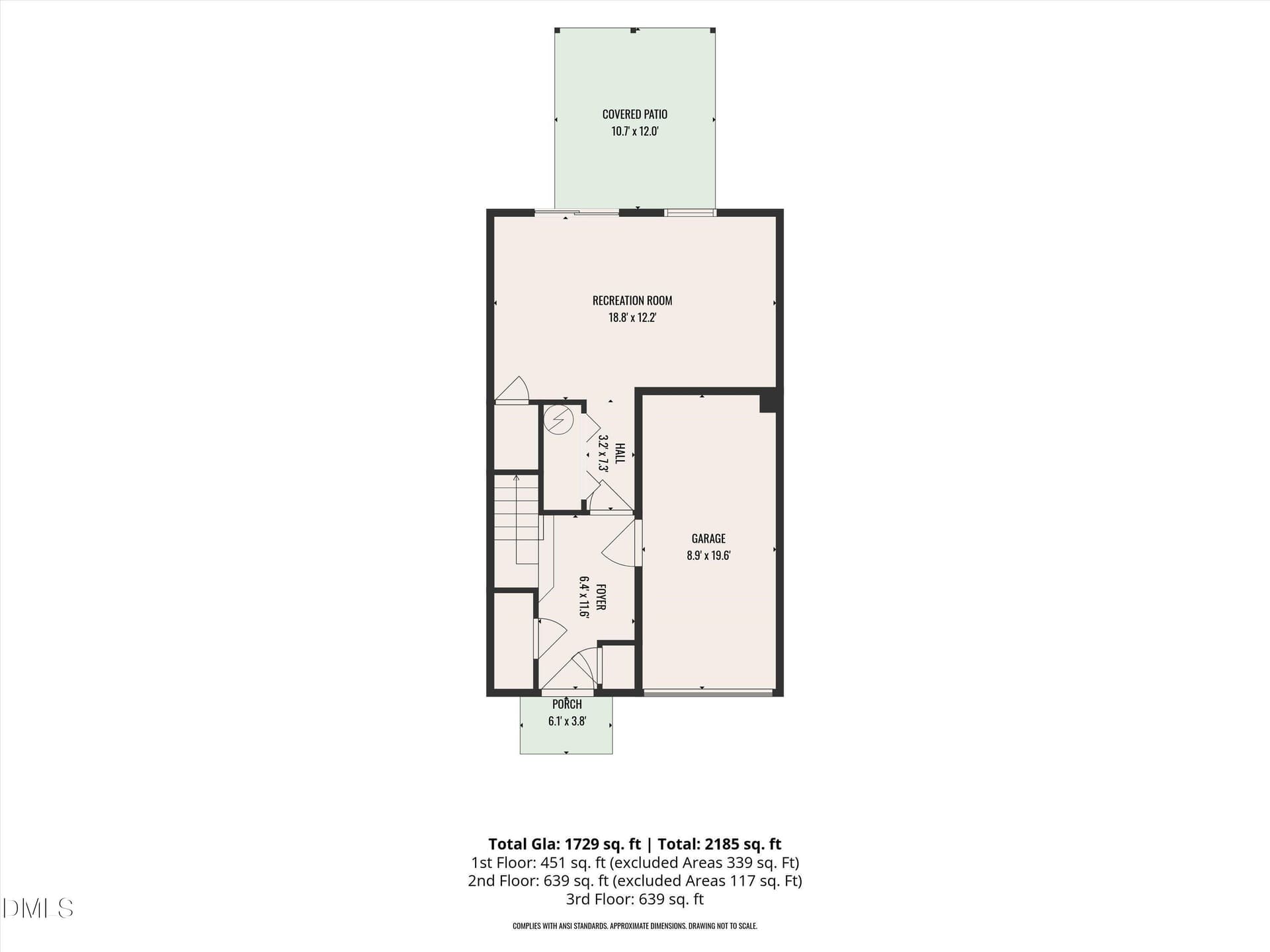 01-1st_floor_835_romeria_drive_durham_wi - 835 Romeria Drive, Durham, NC 27713