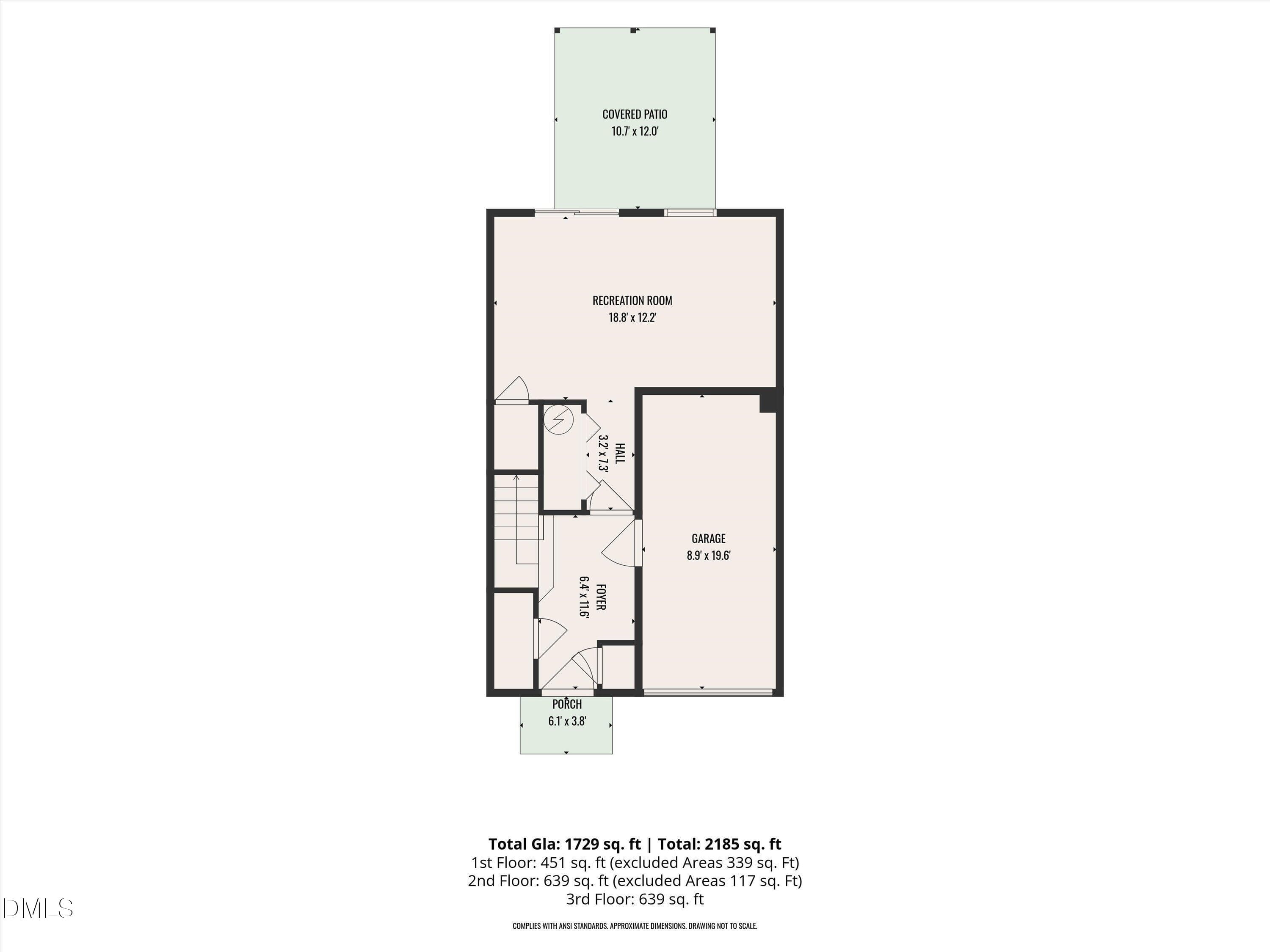 01-1st_floor_835_romeria_drive_durham_wi - 835 Romeria Drive, Durham, NC 27713