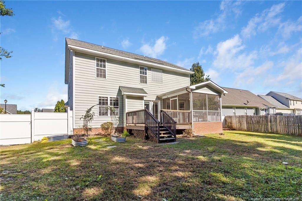 Back of Home - 417 Thorncliff Drive, Raeford, NC 28376