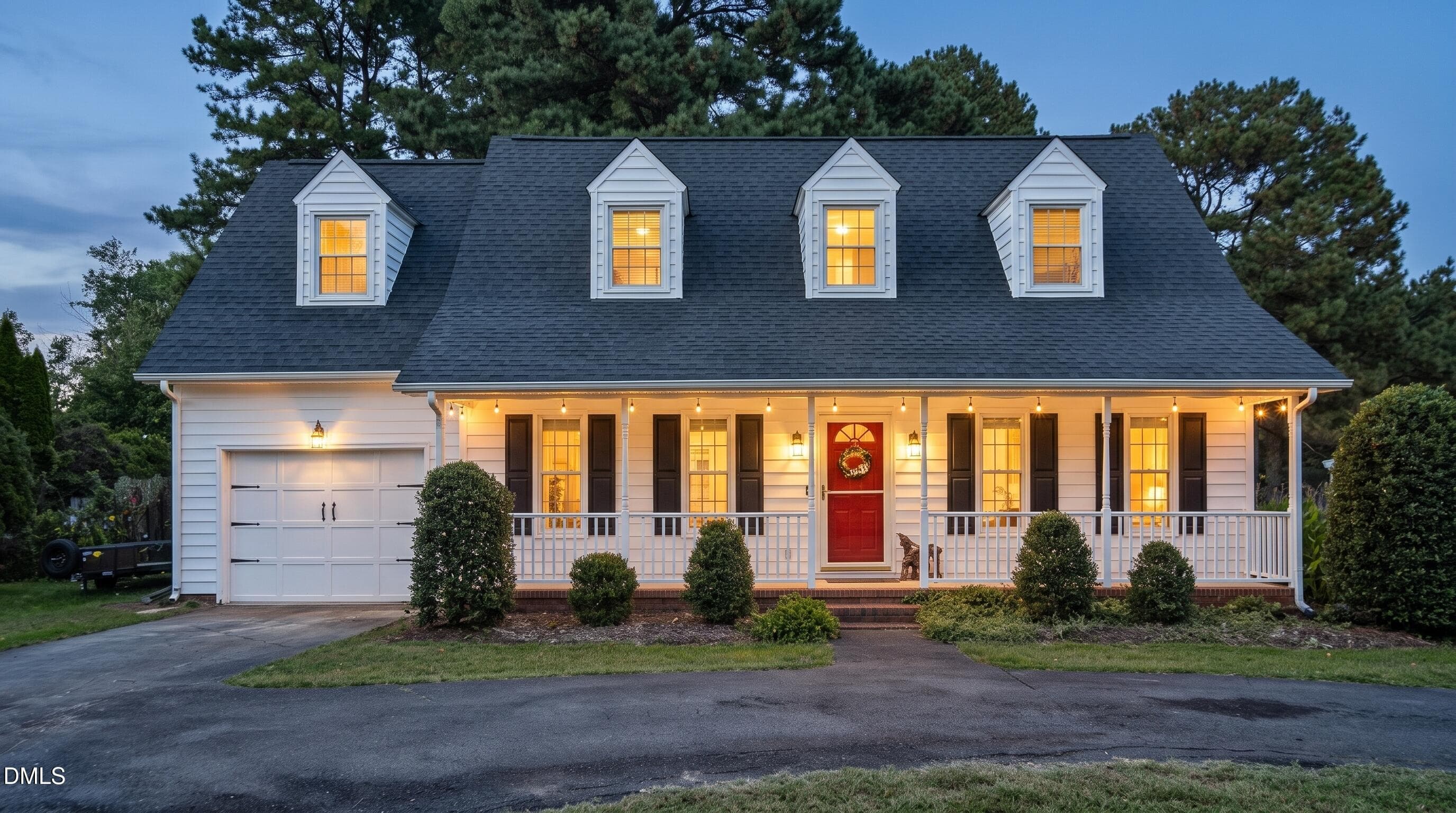 Front of House at dusk - 4072 Raney Way Drive, Stem, NC 27581