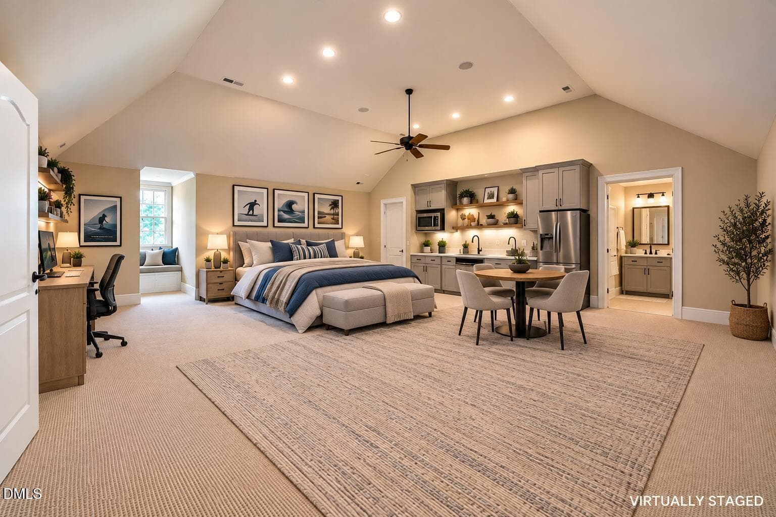 Virtually Staged Third Floor Nanny Suite - 11228 Conley Cove Court, Raleigh, NC 27613