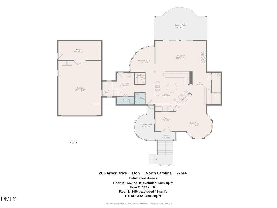 108-FP-FL1-206-Arbor-Drive - 206 Arbor Drive, Elon, NC 27244