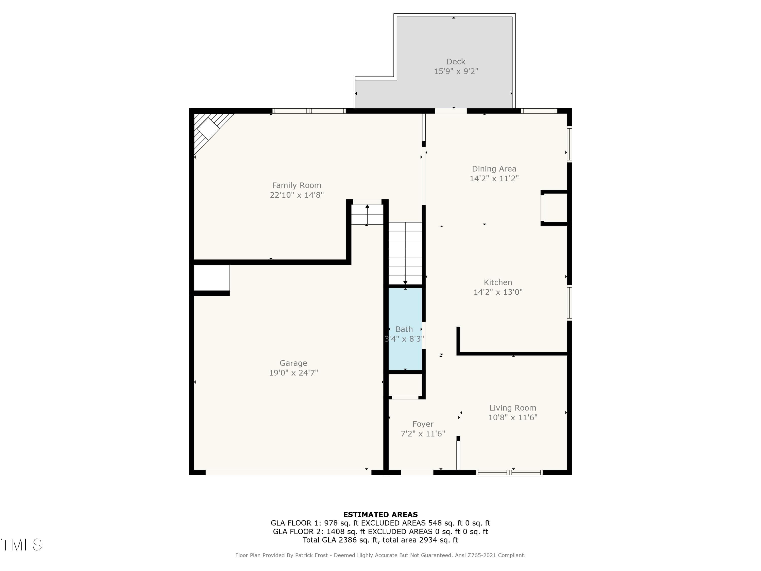 1st_floor - 1826 Fillmore Drive, Creedmoor, NC 27522
