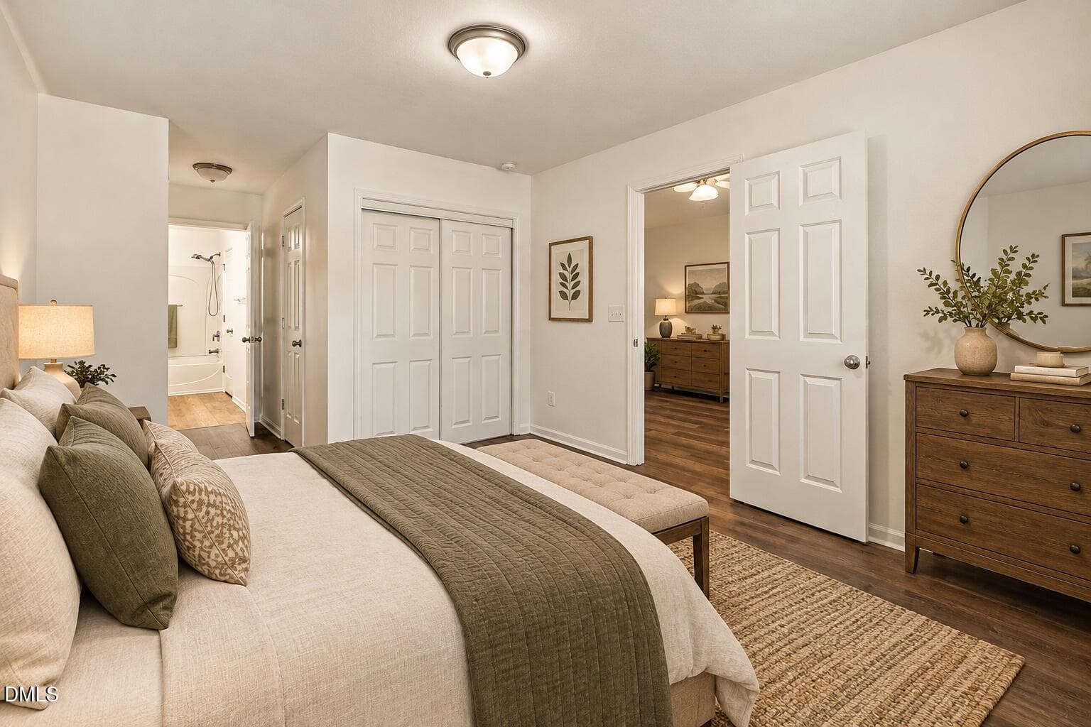 Virtually Staged Primary Suite - 8009 River Water Court, Raleigh, NC 27616