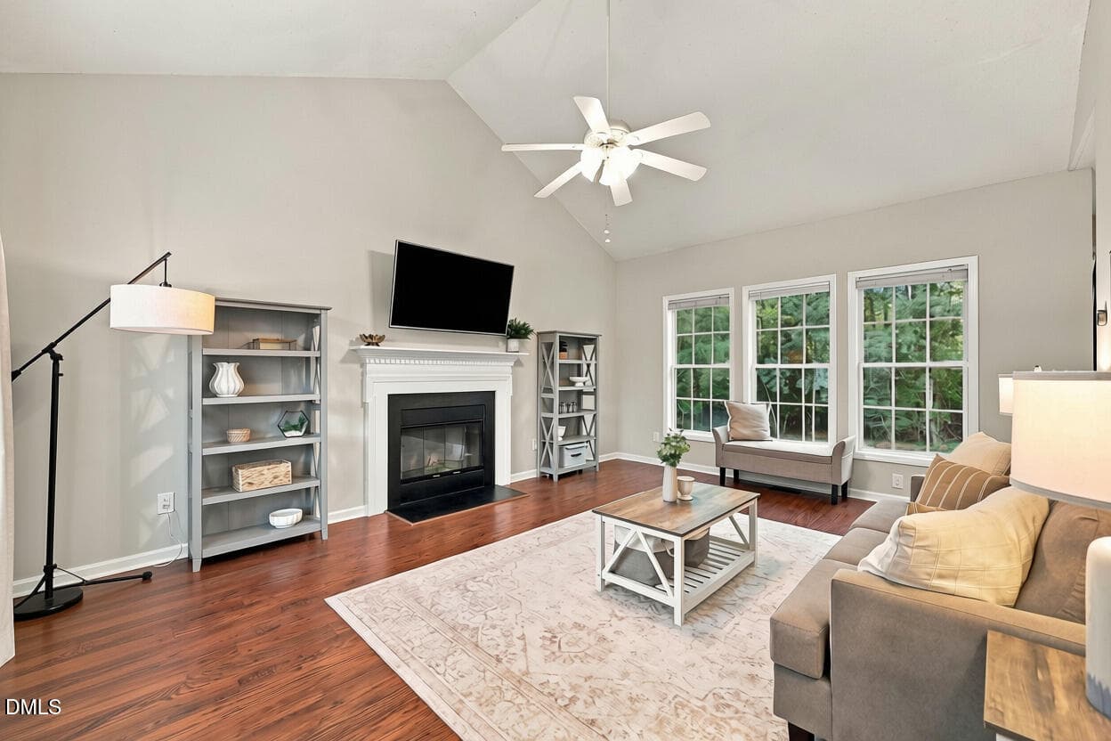 Living Room - 2412 School Creek Place, Raleigh, NC 27606