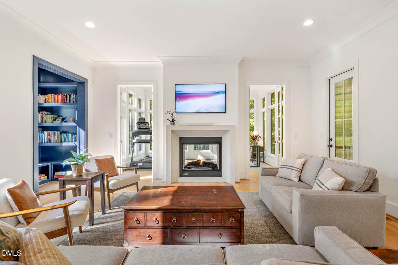 Family Dual-Sided Gas Fireplace - 650 Stonecrest Way, Pittsboro, NC 27312