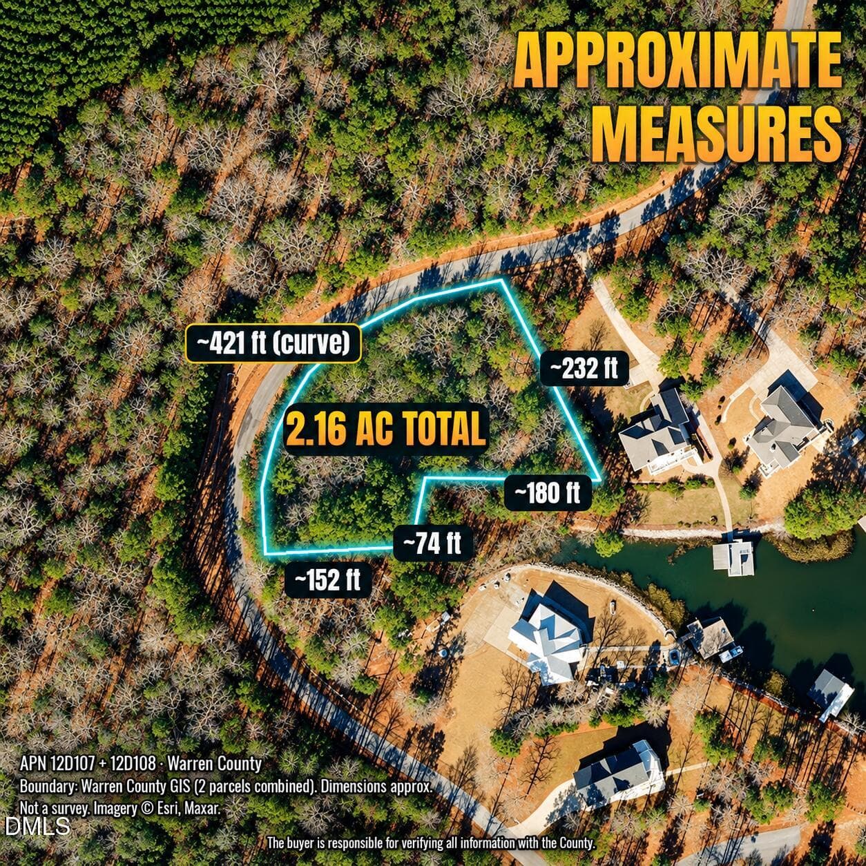 Macon-NC-2.16ac-Measurements - 0 N Robinson Ferry Road, Macon, NC 27551