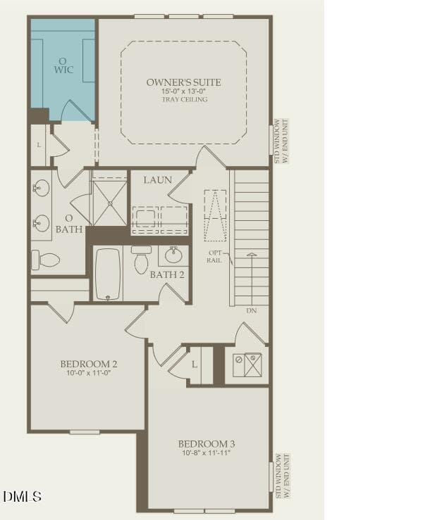 Floor Plan-Upper - 268 Ravenscraig Park Place, Raleigh, NC 27603