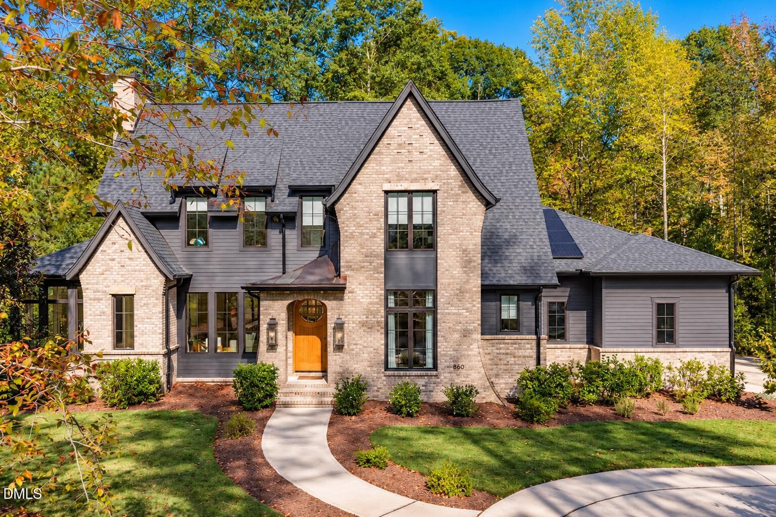 Elegant Autumn Brick Home Exterior - 650 Stonecrest Way, Pittsboro, NC 27312