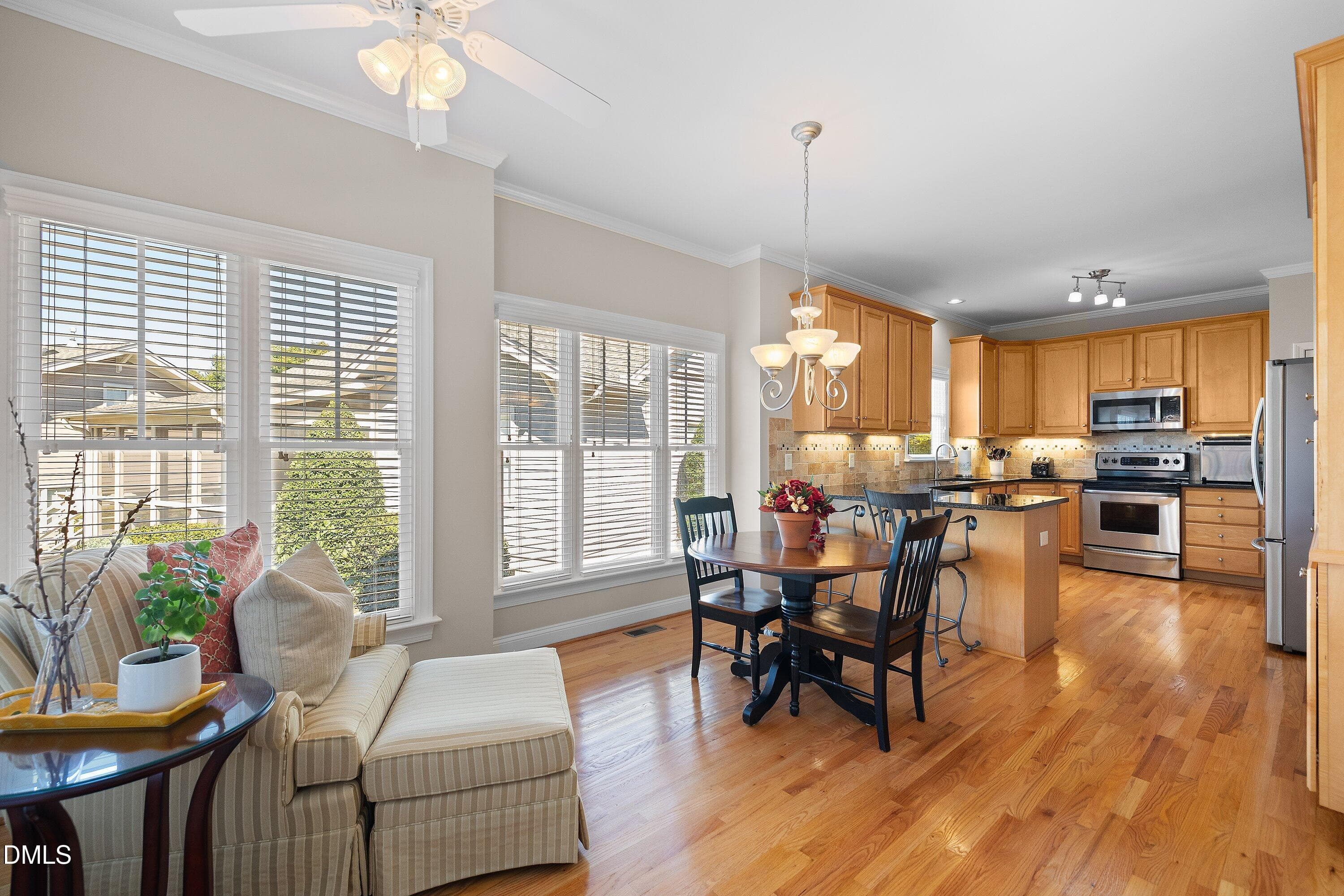 Sunroom Kitchen nook - 1300 Groves Field Lane, Wake Forest, NC 27587