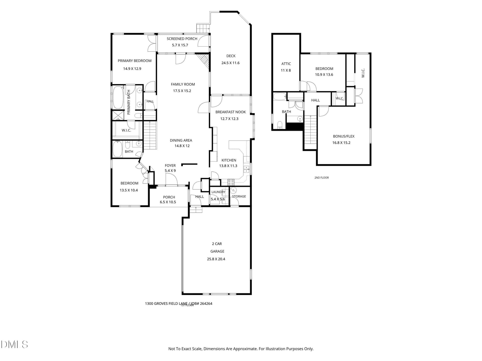 Floorplan - 1300 Groves Field Lane, Wake Forest, NC 27587