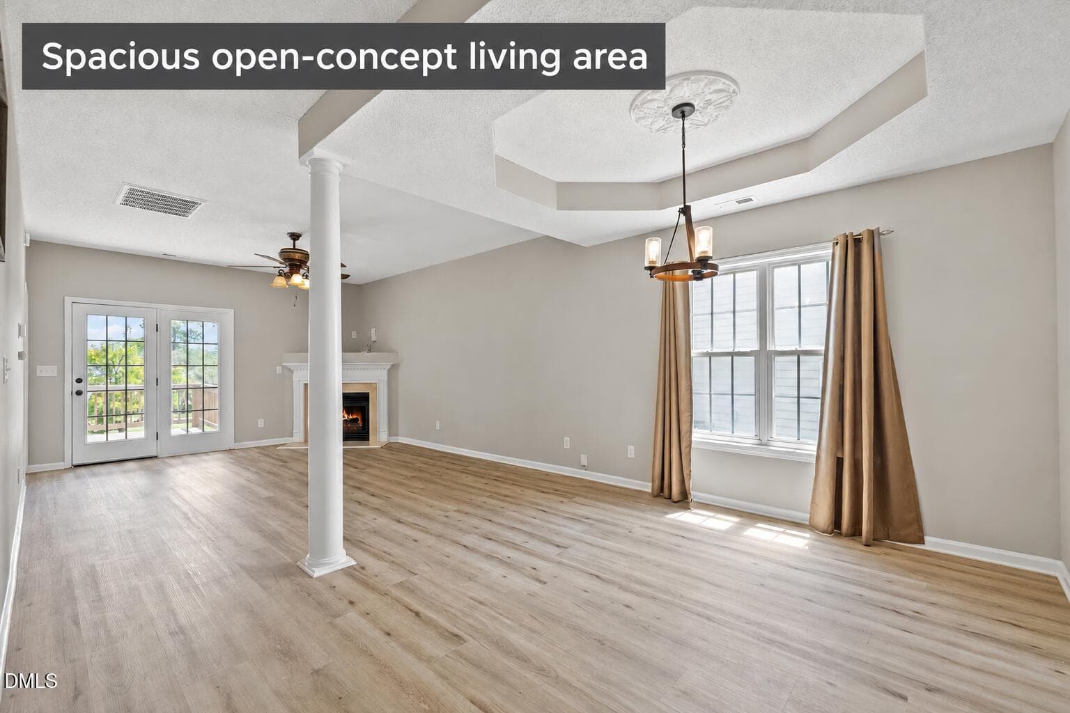 Spacious open-concept living area - 2120 Castle Pines Drive, Raleigh, NC 27604