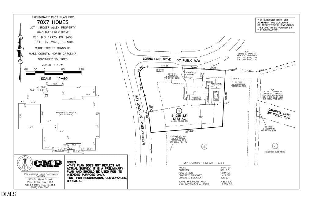 Plat - 7640 Matherly Drive, Wake Forest, NC 27587