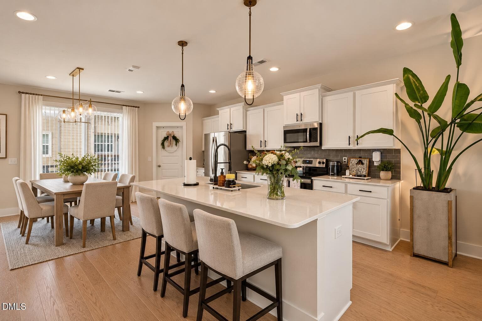 Warm Modern Kitchen and Dining Retreat - 8111 Diversy Way, Raleigh, NC 27613