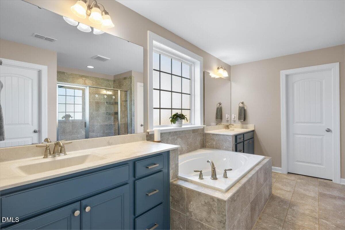 Spa like Primary Bath - 2008 Campana Drive, Raleigh, NC 27603