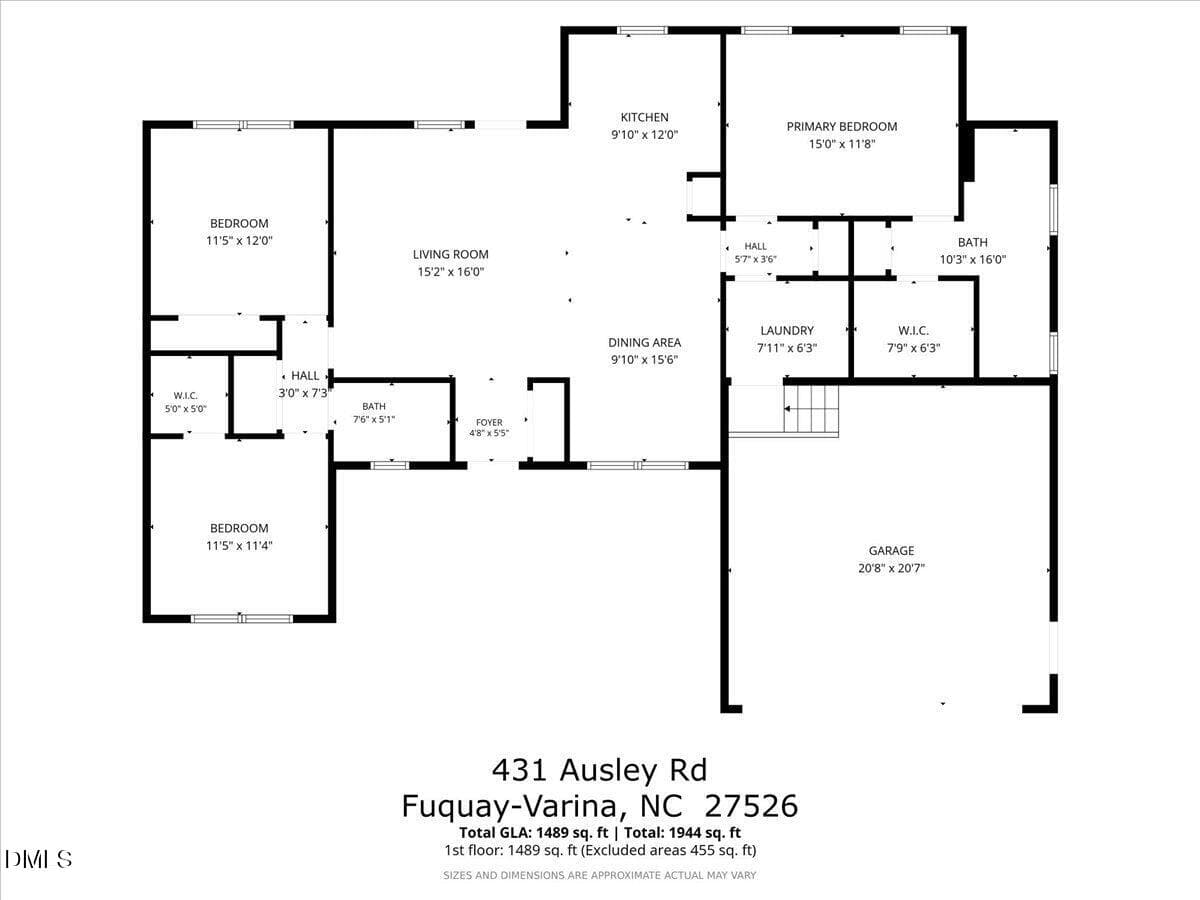 44-431 Ausley Rd Floor Plan-2 - 431 Ausley Road, Fuquay Varina, NC 27526