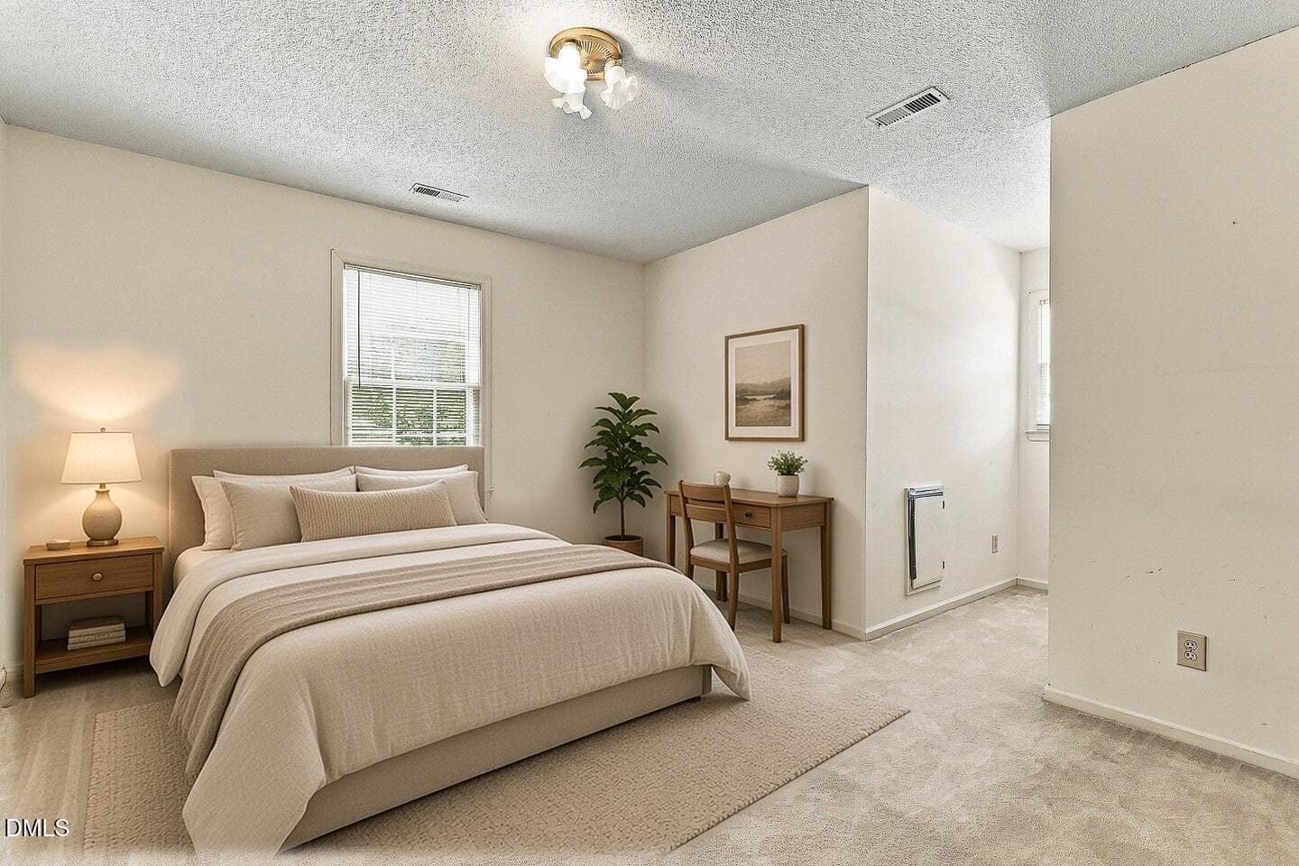 050_upstairs_bedroom_VIRTUALLY_STAGED - 6216 Powell Ridge Road, Holly Springs, NC 27540