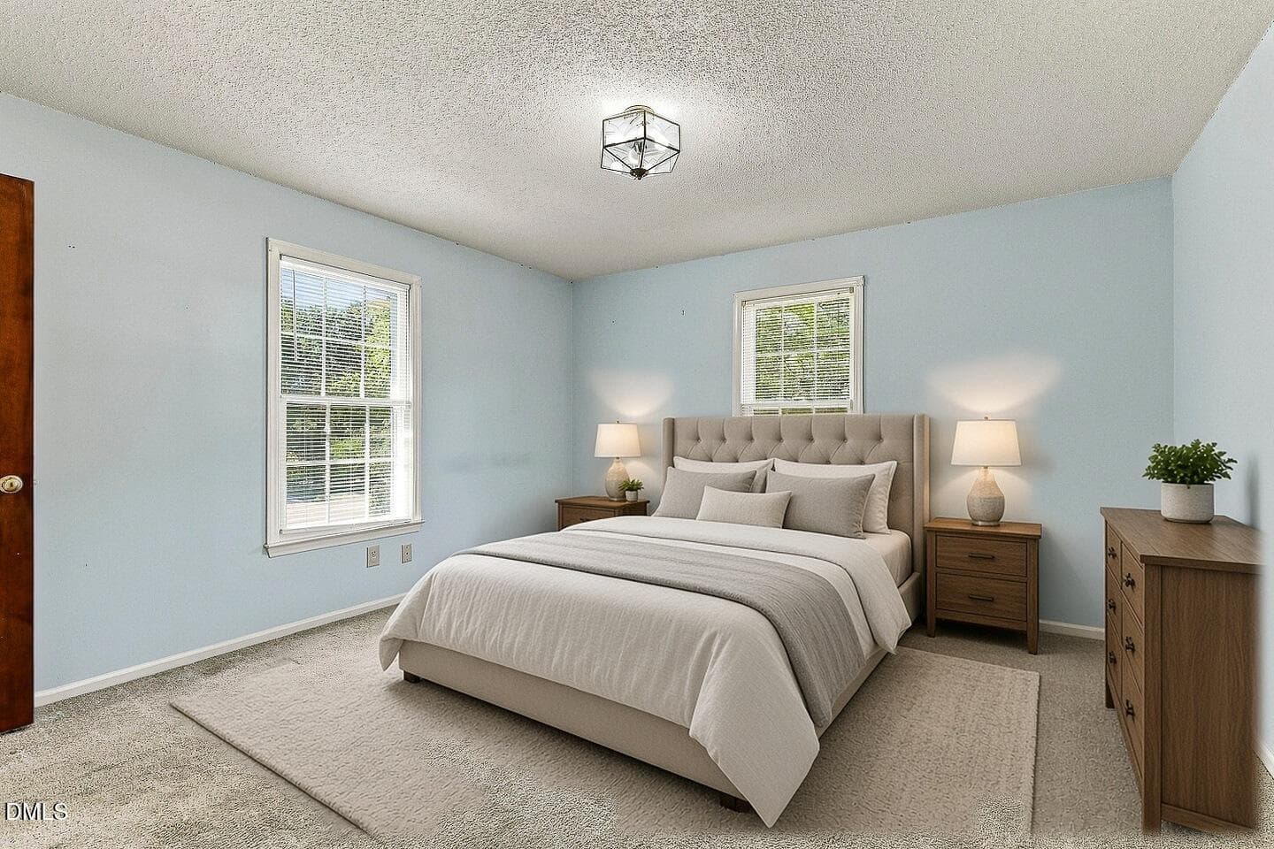 bedroom VIRTUALLY STAGED - 6216 Powell Ridge Road, Holly Springs, NC 27540