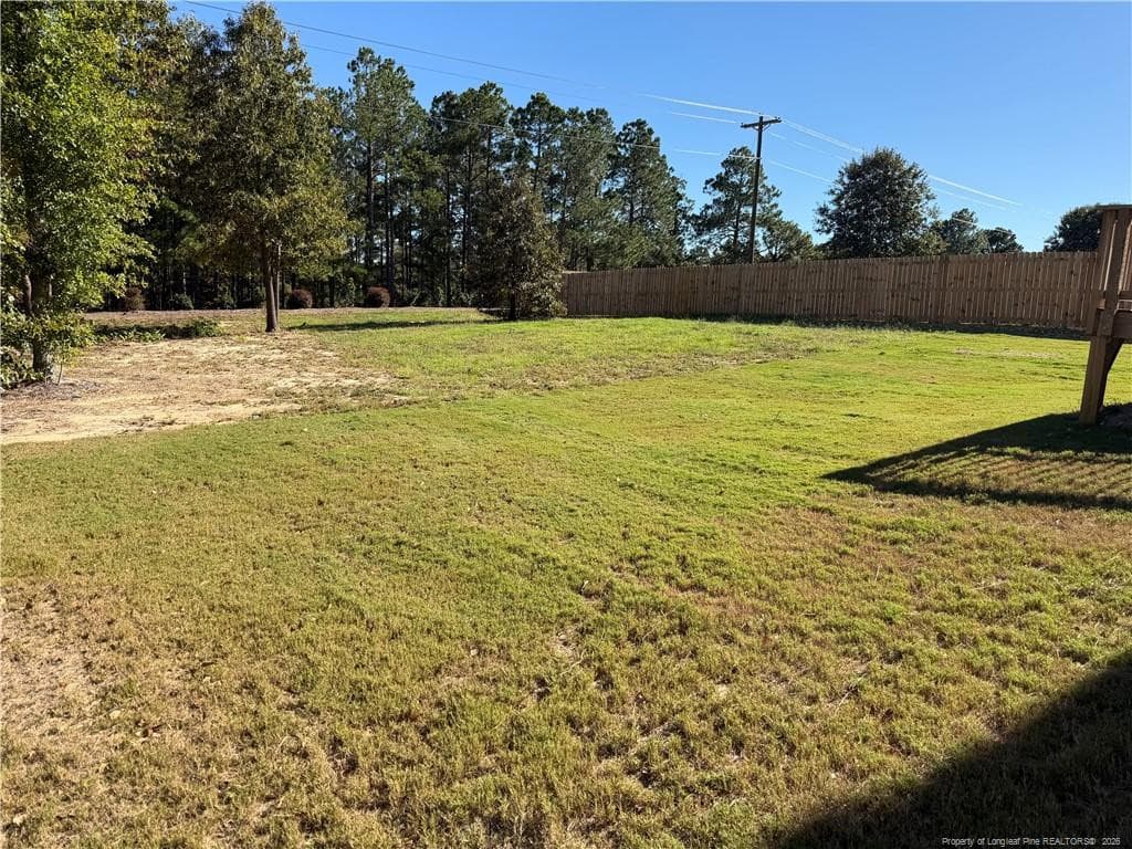 Back yard - 154 Fair Child Road, Spring Lake, NC 28390