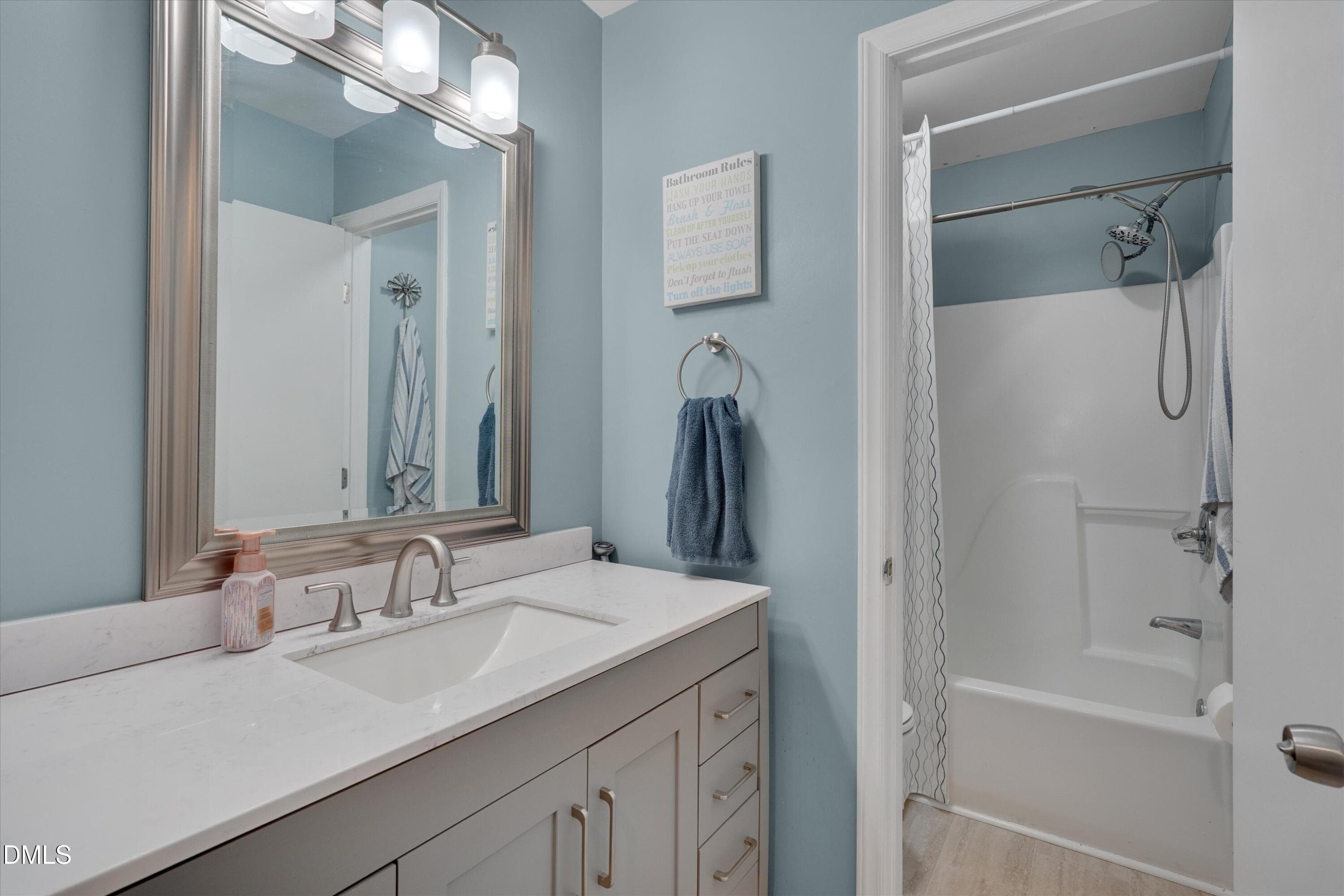 Hall Bathroom - 408 Lake Winds Trail, Rougemont, NC 27572