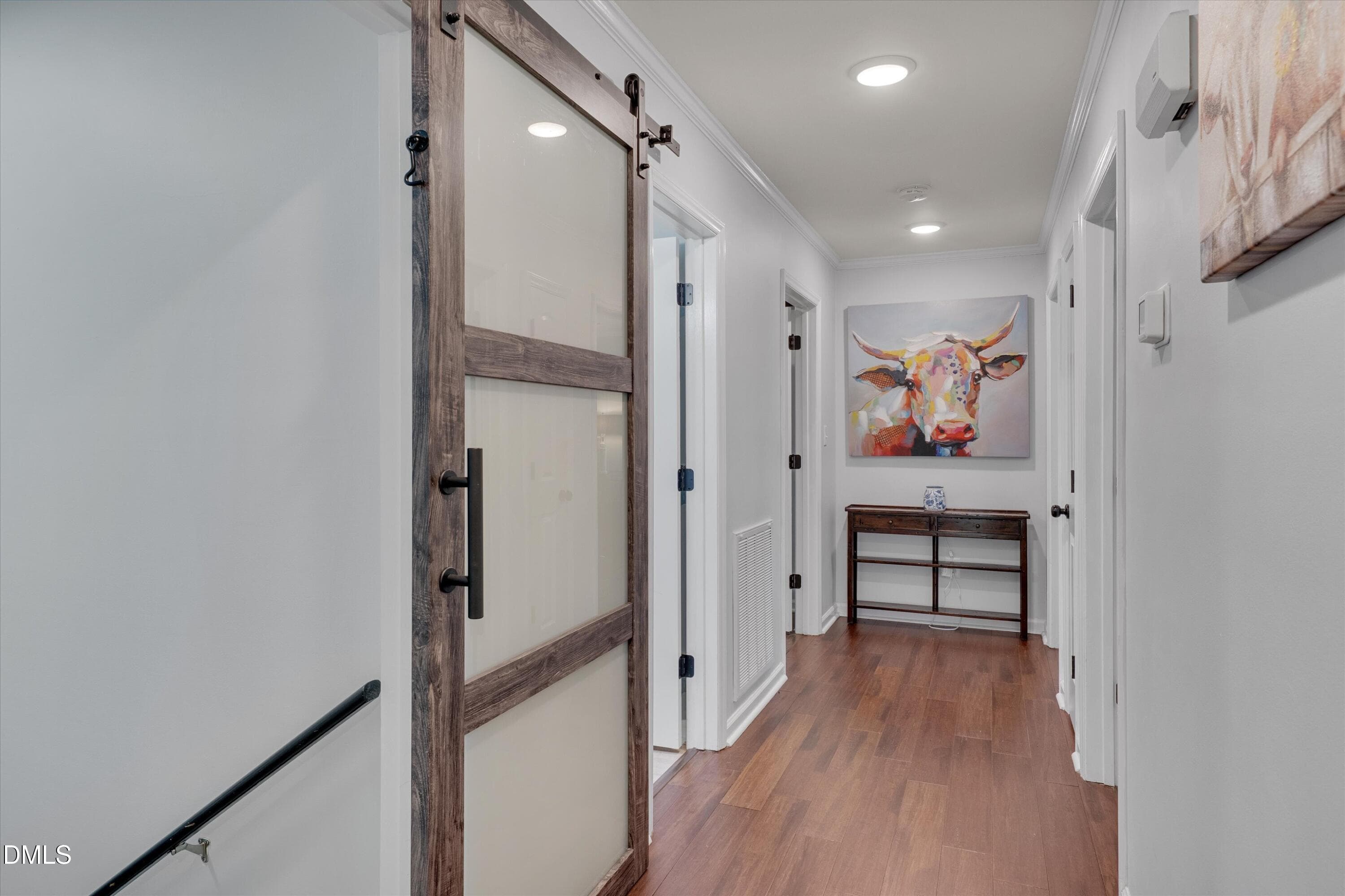 Hall Way/Door to Basement - 408 Lake Winds Trail, Rougemont, NC 27572