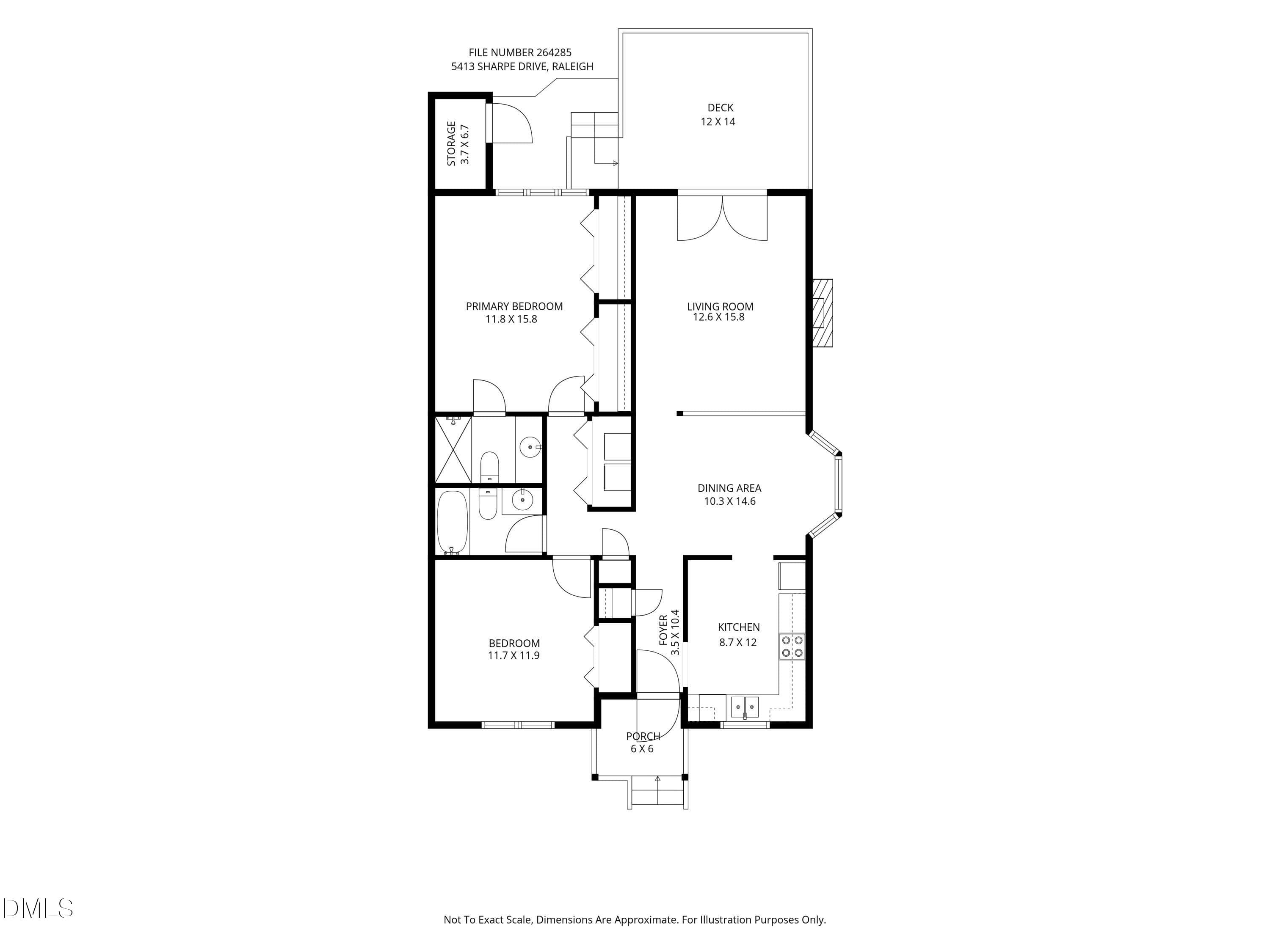 Floor Plan - 5413 Sharpe Drive - 5413 Sharpe Drive, Raleigh, NC 27612