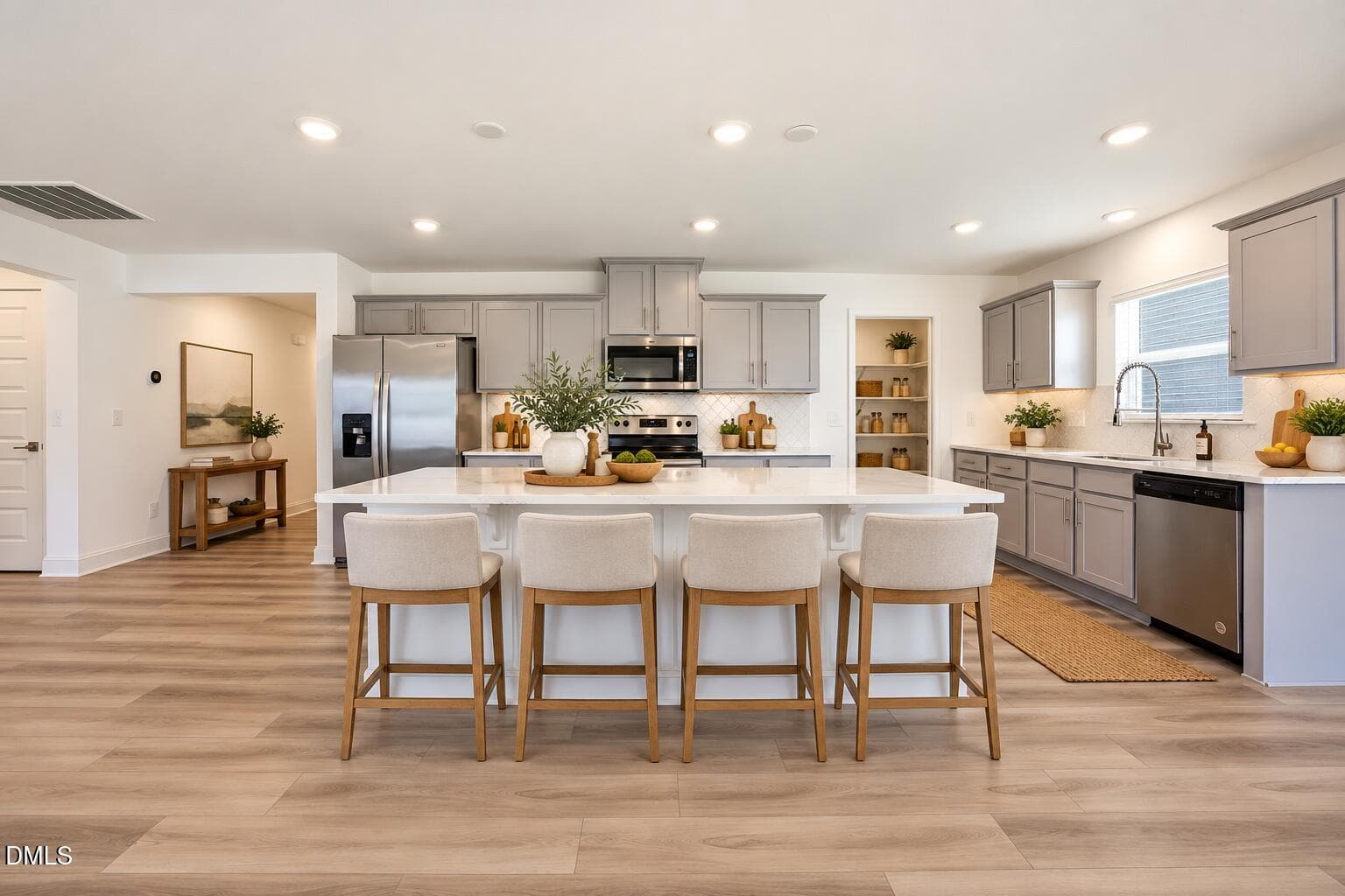 Virtually Staged Kitchen - 241 Steer Street, Rolesville, NC 27571