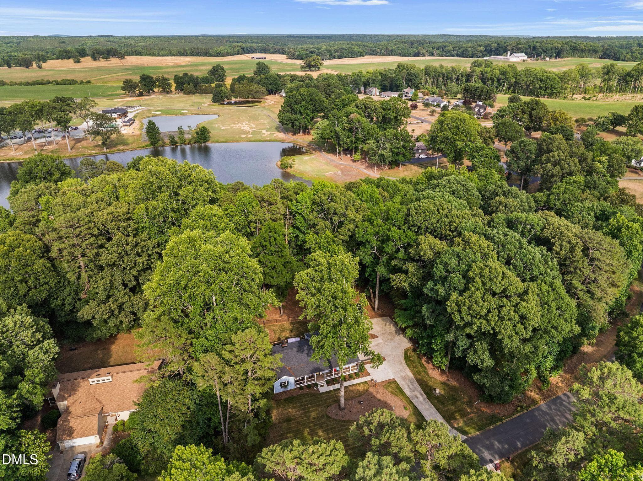 Aerial View - 408 Lake Winds Trail, Rougemont, NC 27572
