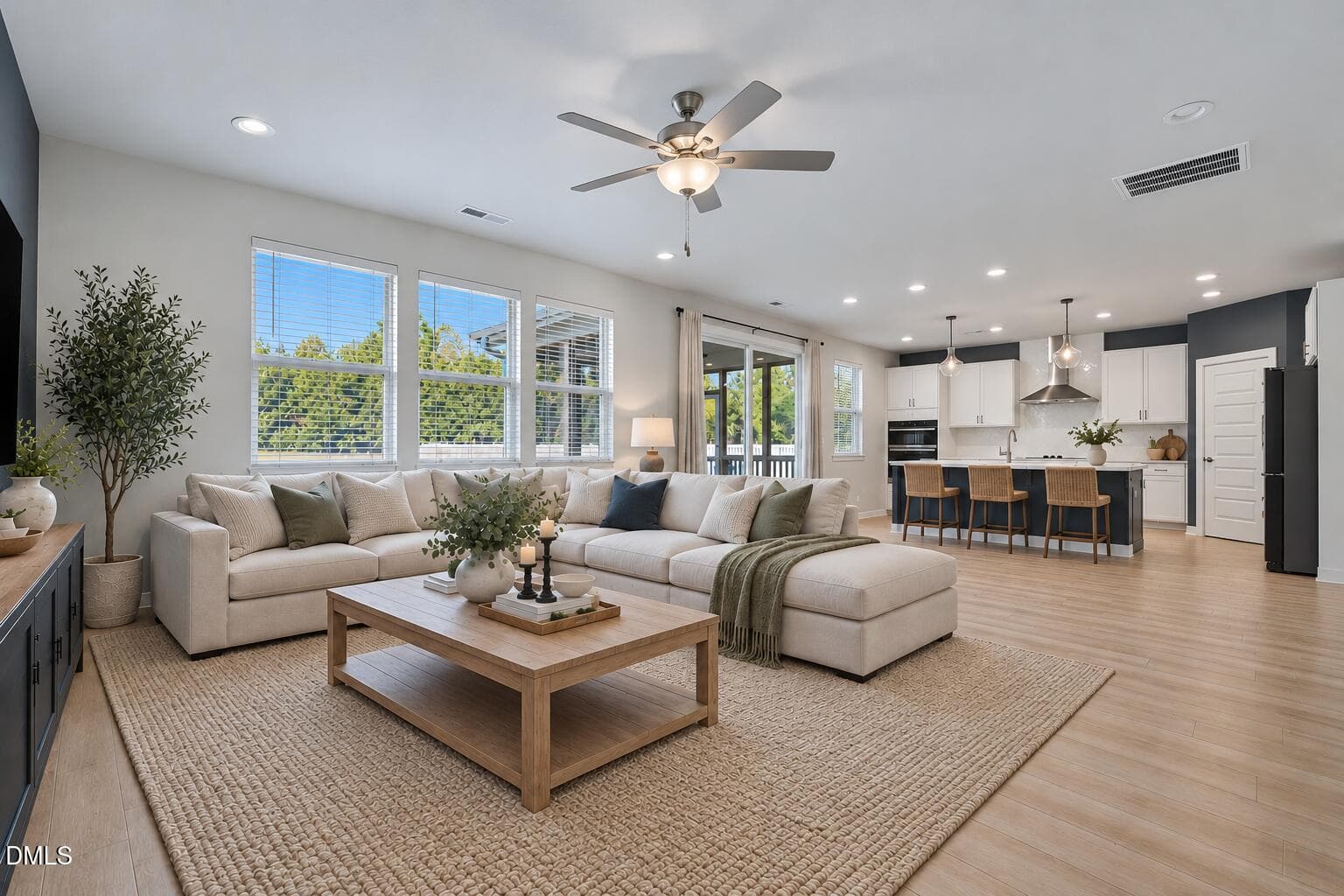 Bright Modern Open-Plan Living Space - 351 Fast Pitch Lane, Four Oaks, NC 27524