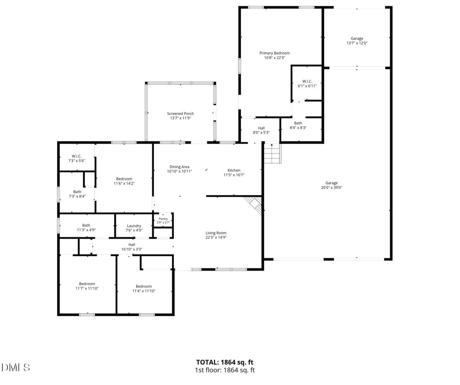 Floorplan - 6612 Ten-ten Road, Apex, NC 27539