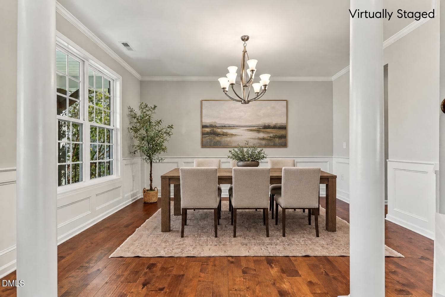 011-084-Dining RoomVirtually-1500x1000 - 206 Wellwater Avenue, Durham, NC 27703