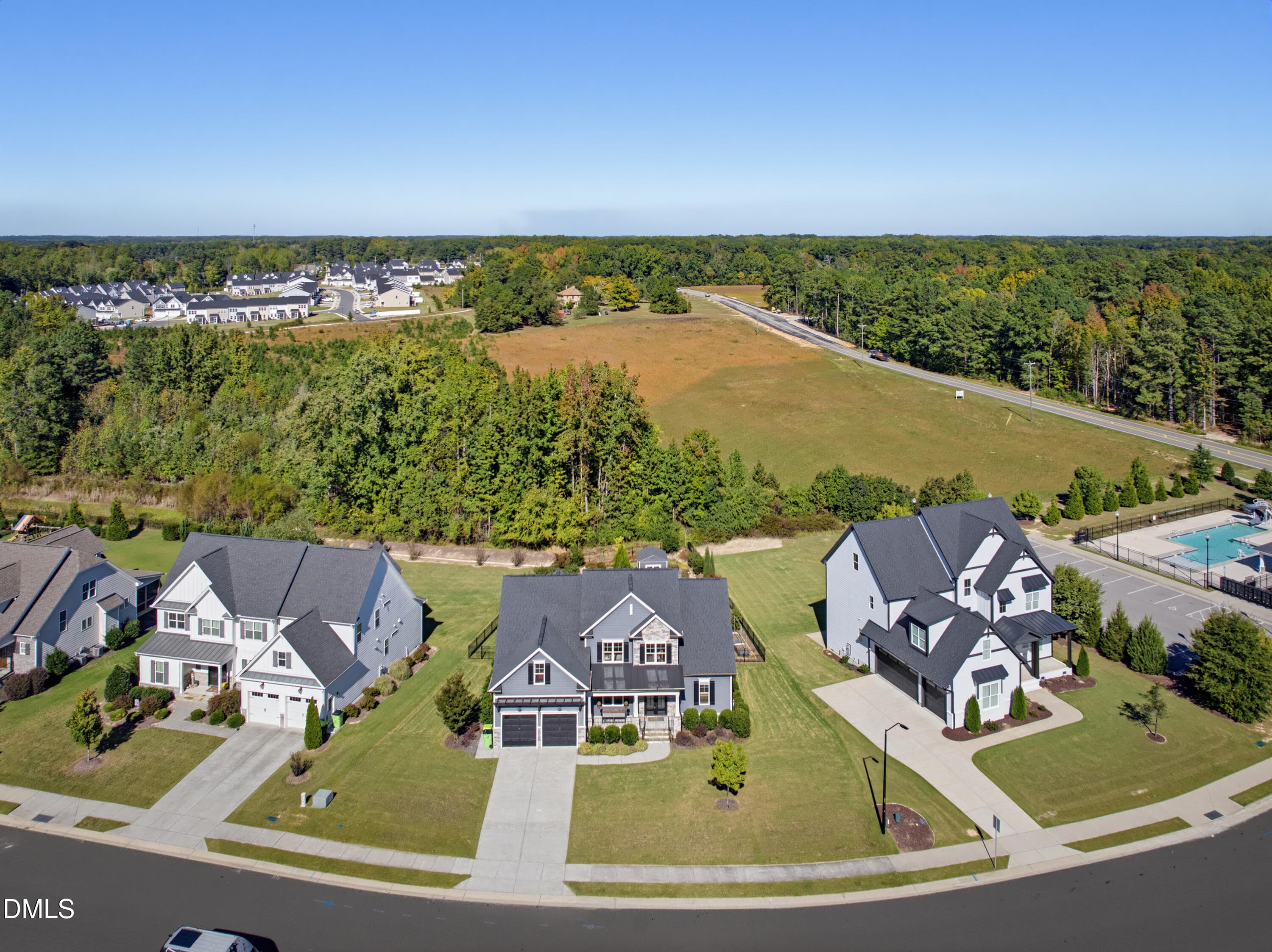 Aerial View - 1605 Sweetclover Drive, Wake Forest, NC 27587