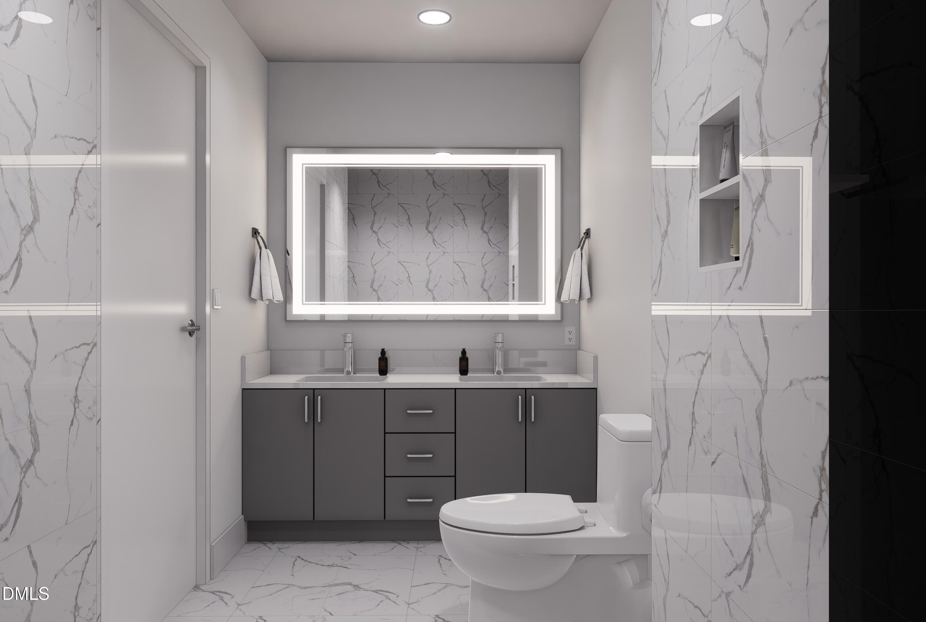 Bathroom-Vanity-Grey-Cabinet - 709 E Lenoir Street 101, Raleigh, NC 27601