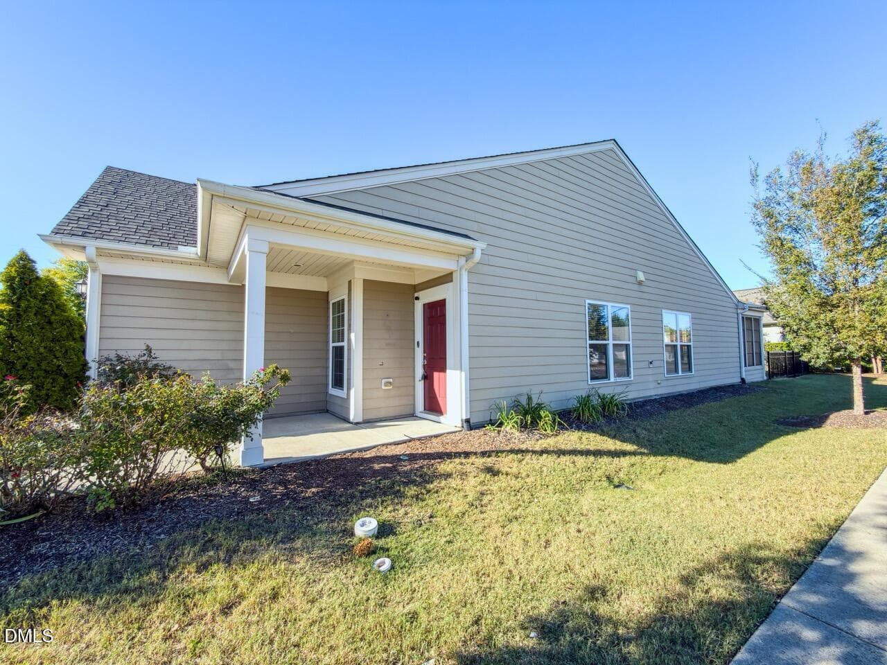 covered front porch and entrance - 102 Chambers Field Court, Durham, NC 27703
