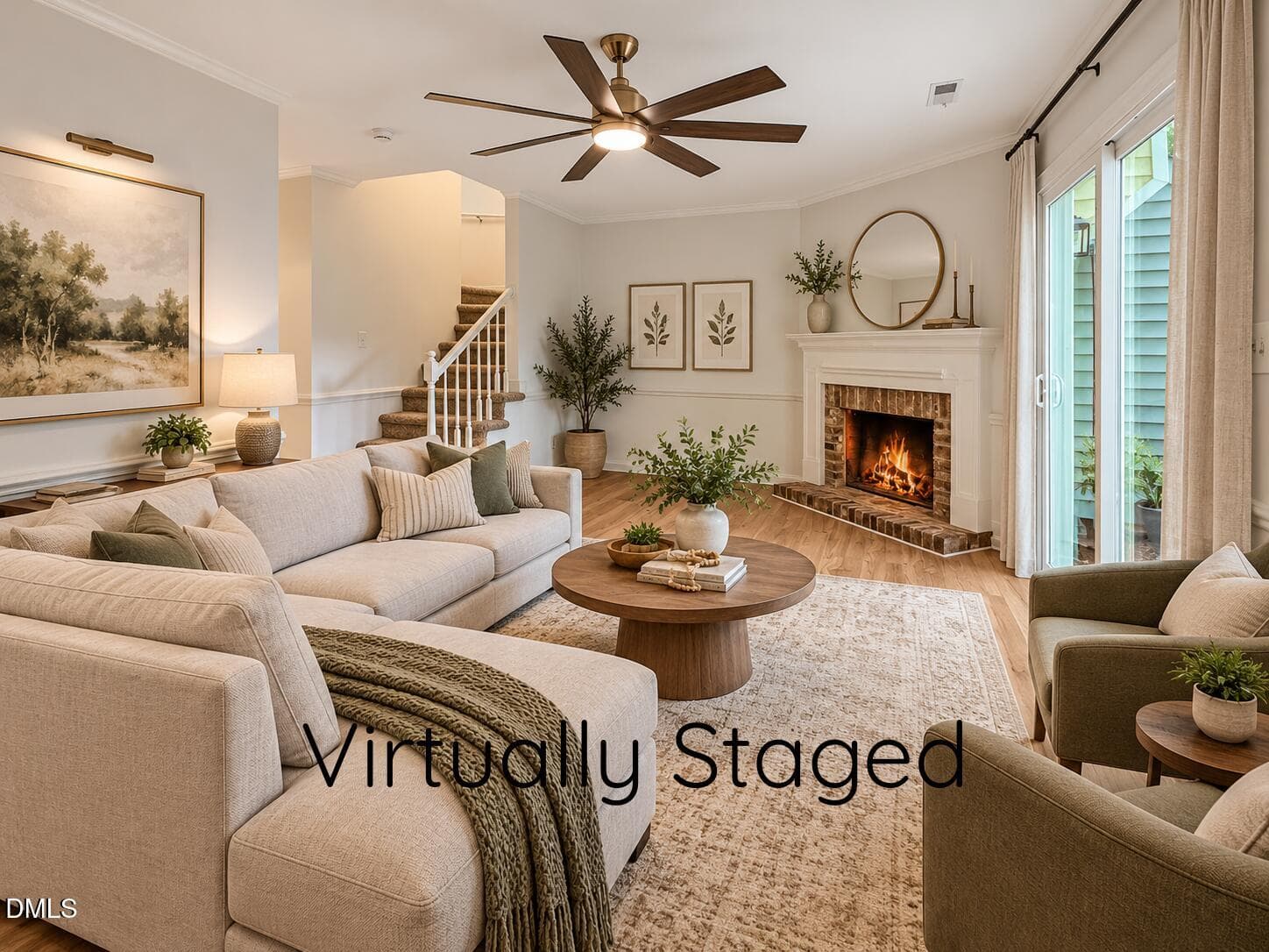 Staghorn Living Room VS - 7009 Staghorn Lane, Raleigh, NC 27615