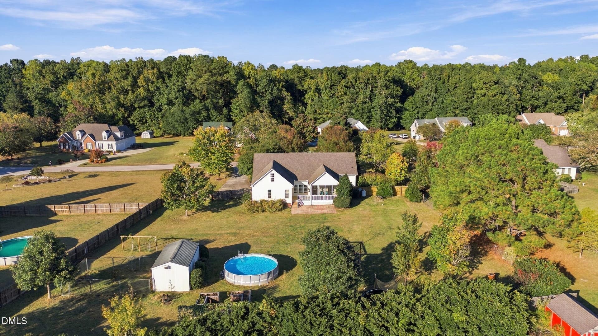 Aerial of Property - 115 Williamston Ridge Drive, Youngsville, NC 27596