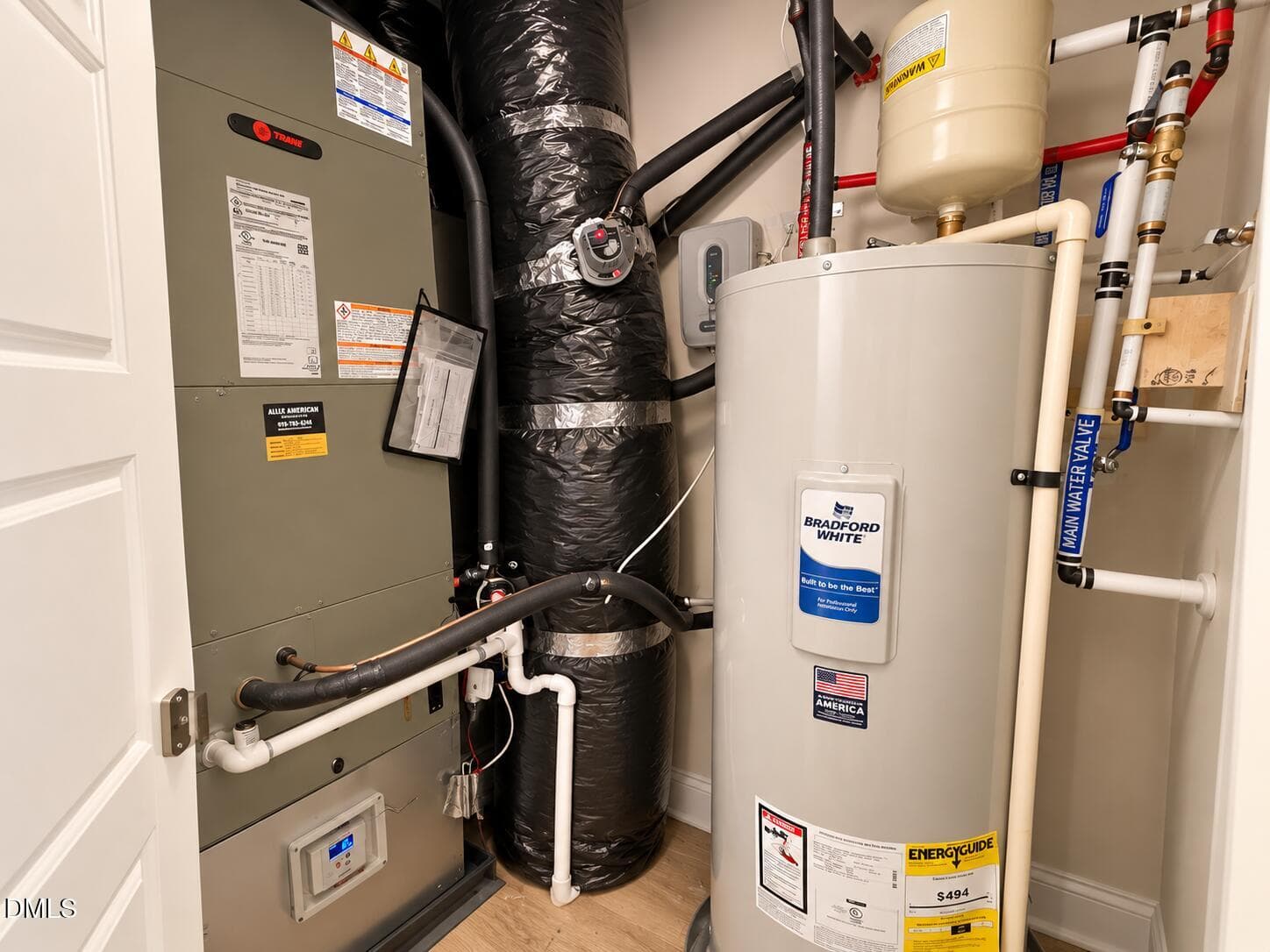 Utility Closet with Trane HVAC - 615 Hedrick Rdg Road 301, Cary, NC 27519
