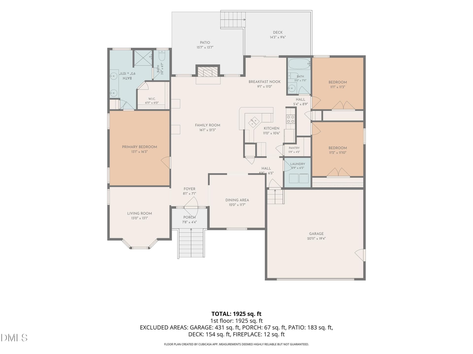 Floor plan - 103 Accura Court, Durham, NC 27712