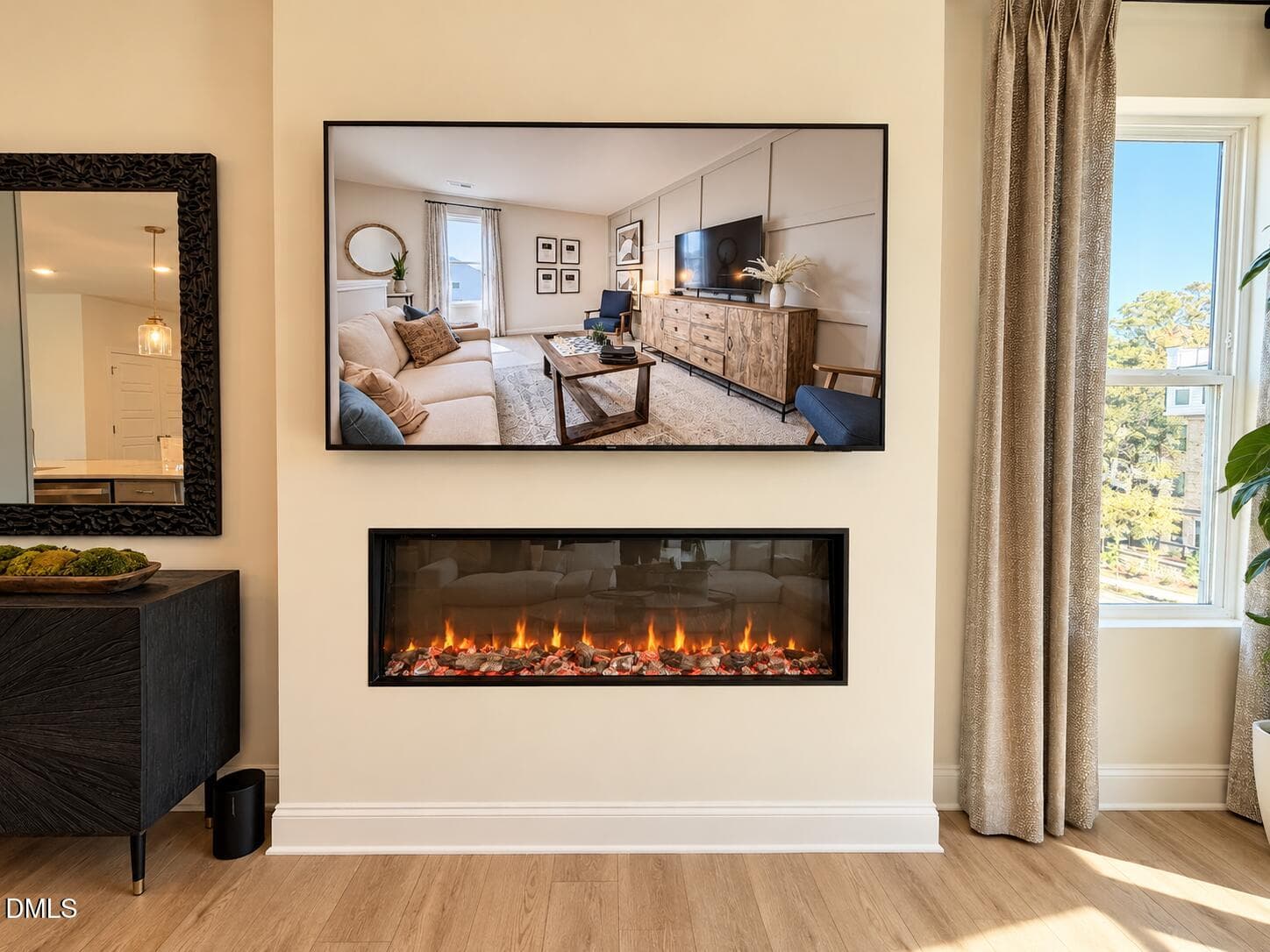 Electric Fireplace - 615 Hedrick Rdg Road 301, Cary, NC 27519