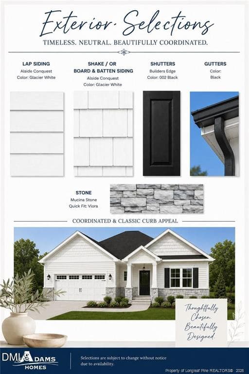 Exterior Color Selection - 270 Galway Road, Lillington, NC 27546