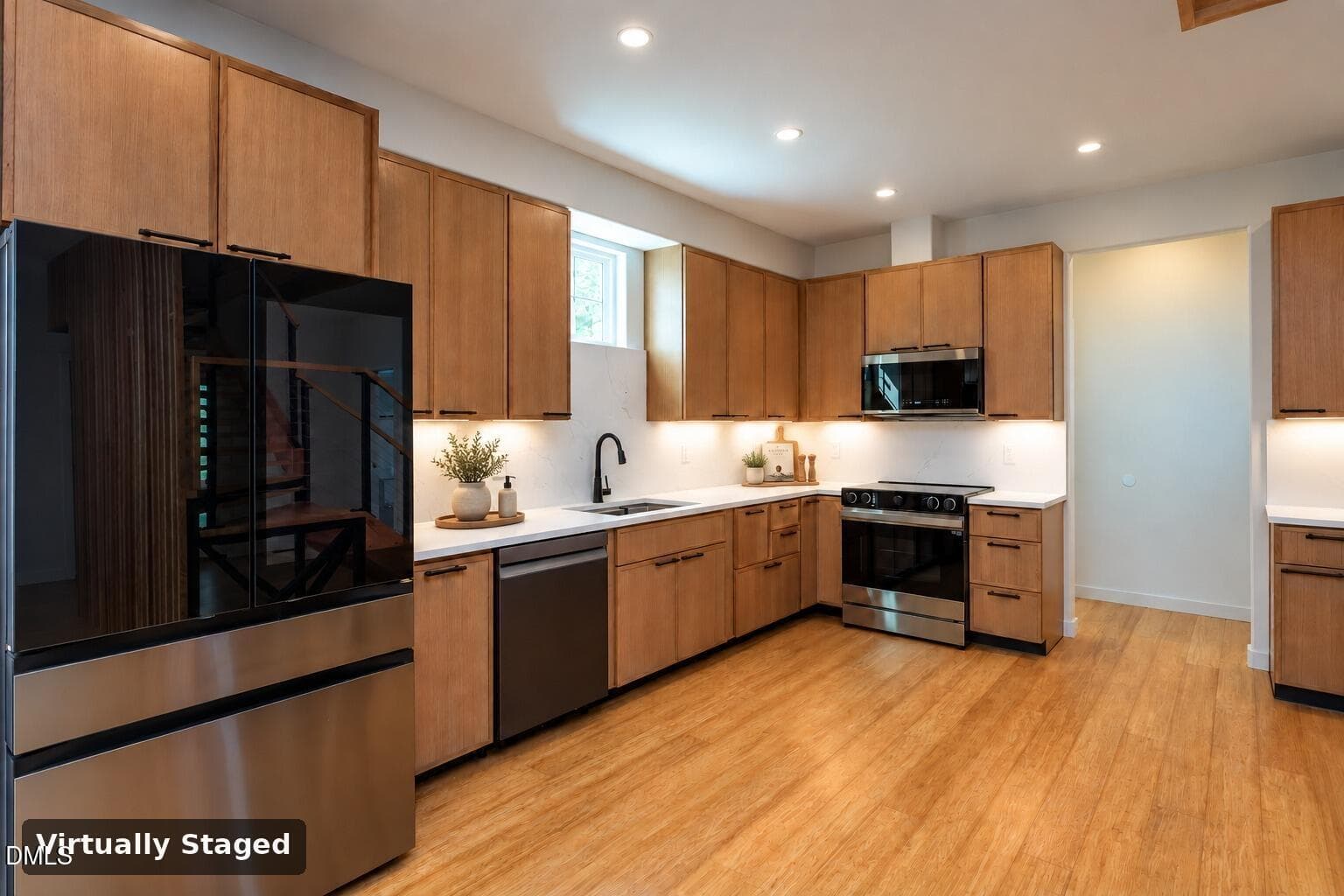 04 - Kitchen - virtually staged - 209 Freeman Street, Raleigh, NC 27601