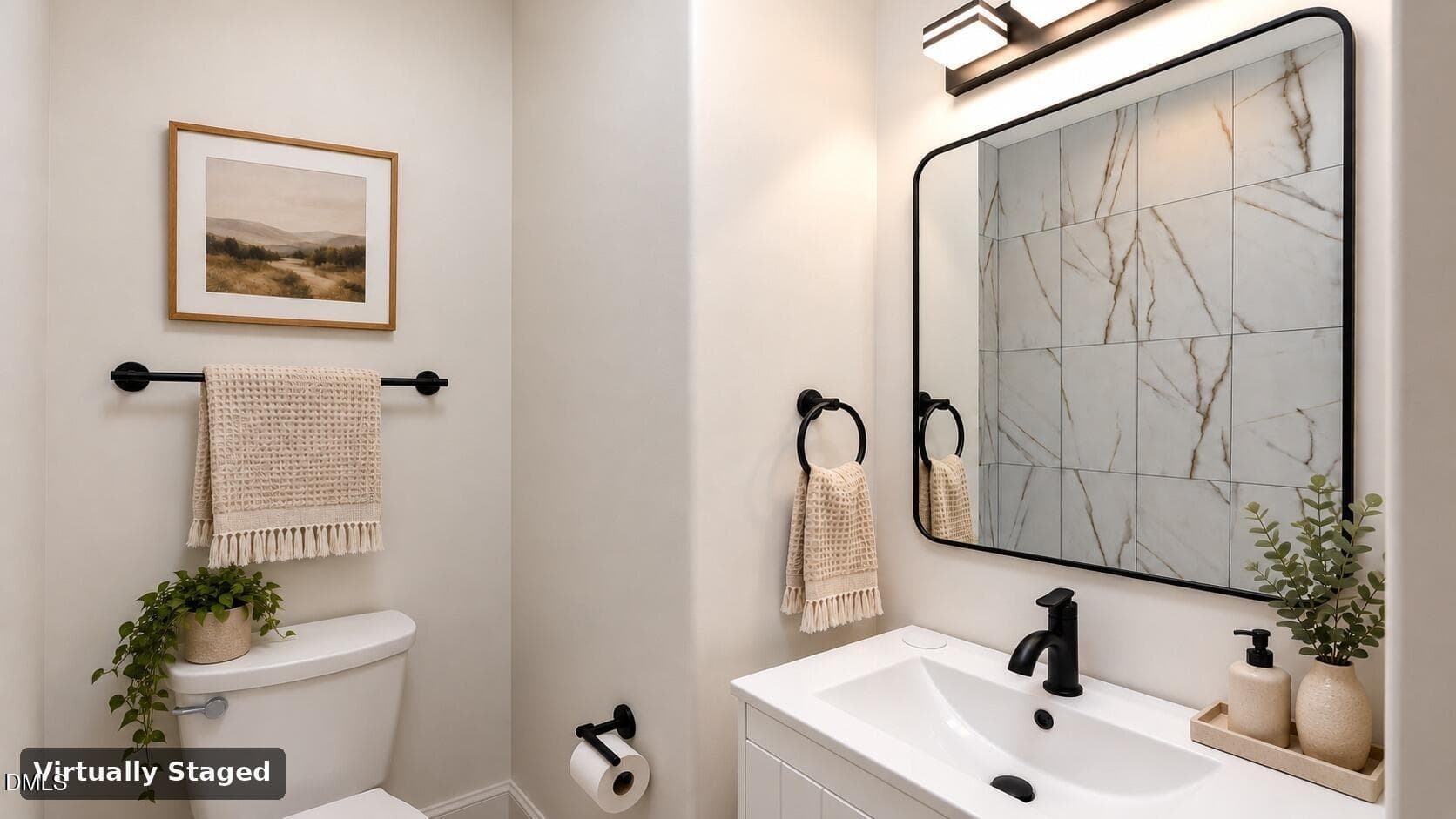 10 - Hall bath - virtually staged - 209 Freeman Street, Raleigh, NC 27601
