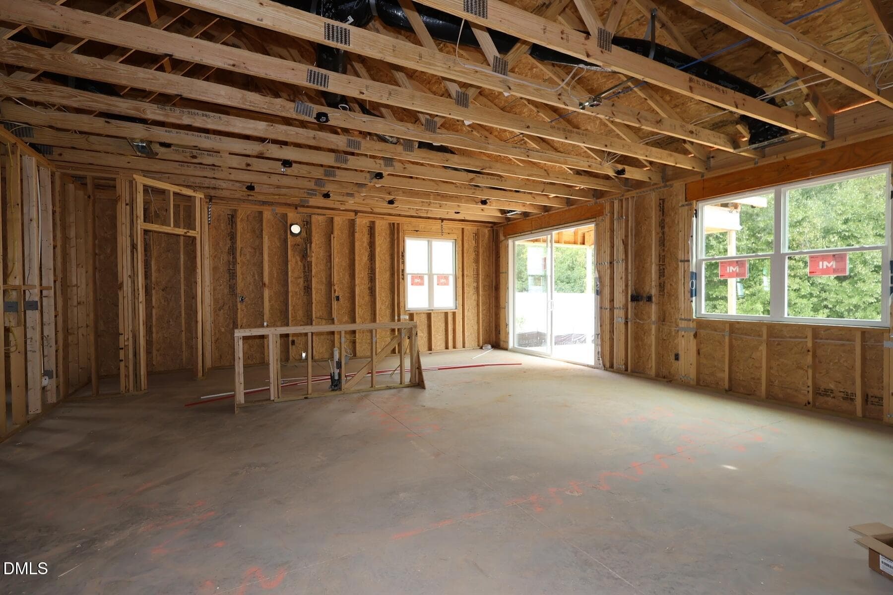 Great Room/Kitchen/Patio - 212 Vaughan Farms Drive 74, Angier, NC 27501